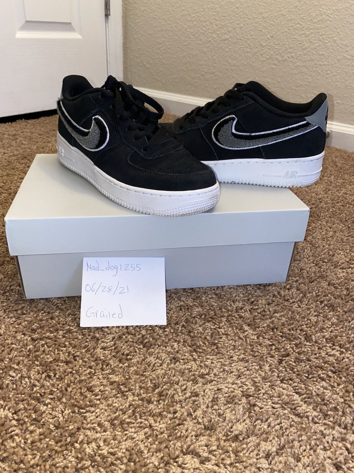 Black Chanel Air Force 1