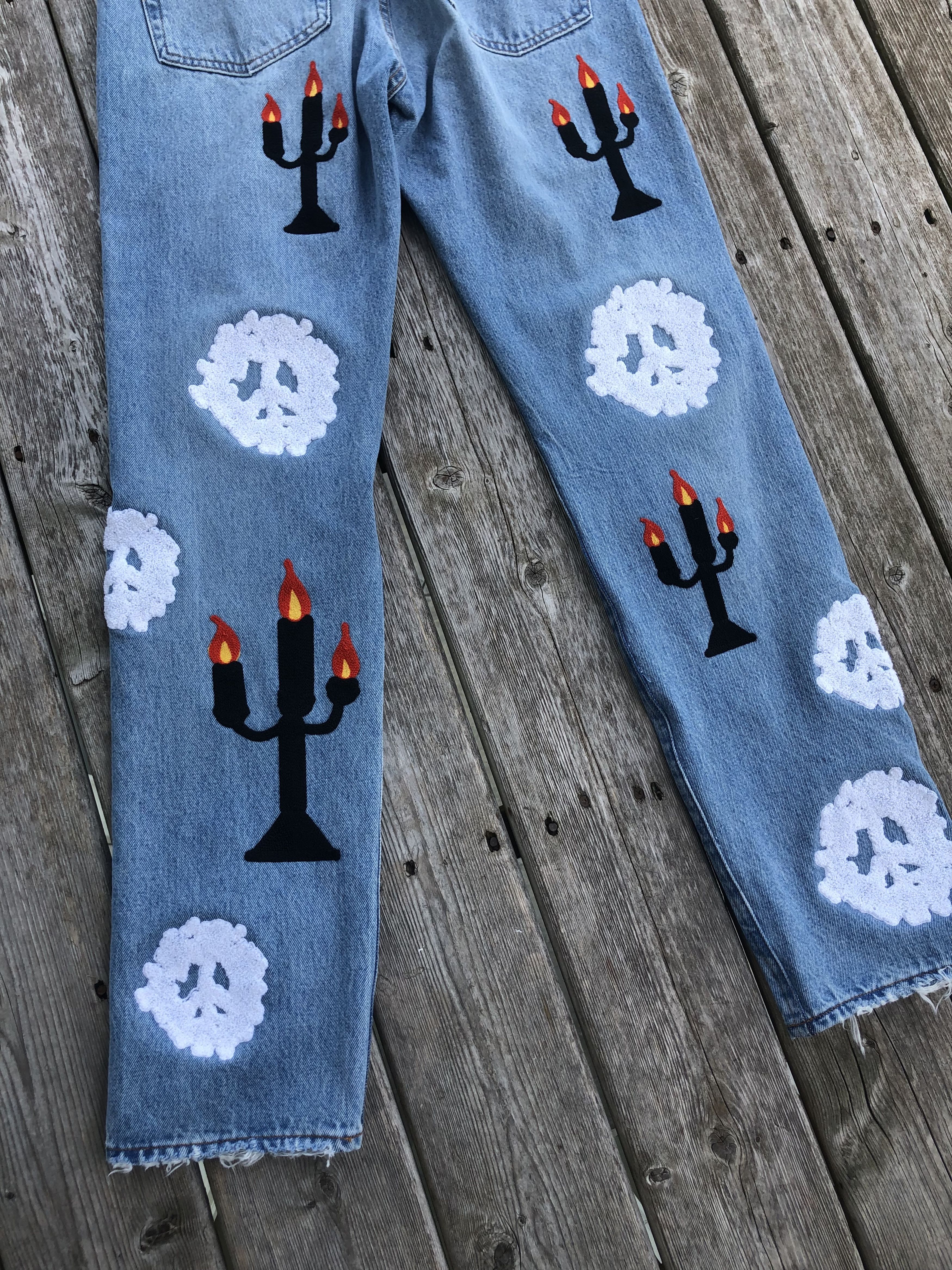 DENIM TEARS x VIRGIL ABLOH LEVI’S 501 DT Denim Tears x Levi's 501 Virgil Abloh Sunroof Of The Horse Logo Jeans