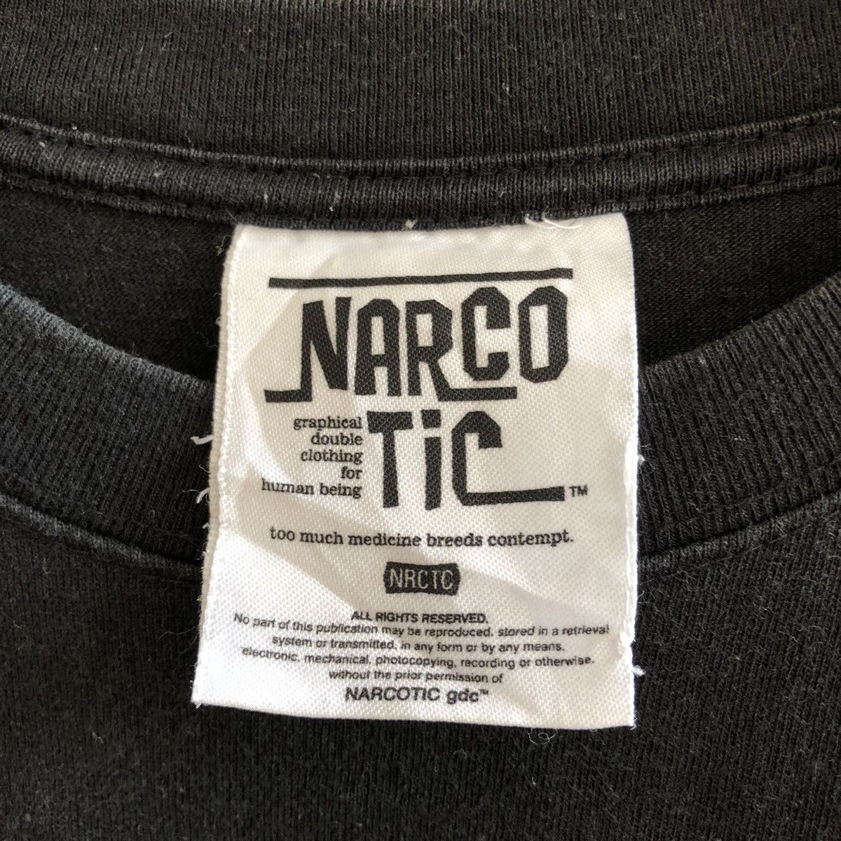 Japanese Brand × Narcotic GDC Narcotic Come Death Graphics inspired by comme des Garcons Size US M / EU 48-50 / 2 - 3 Thumbnail