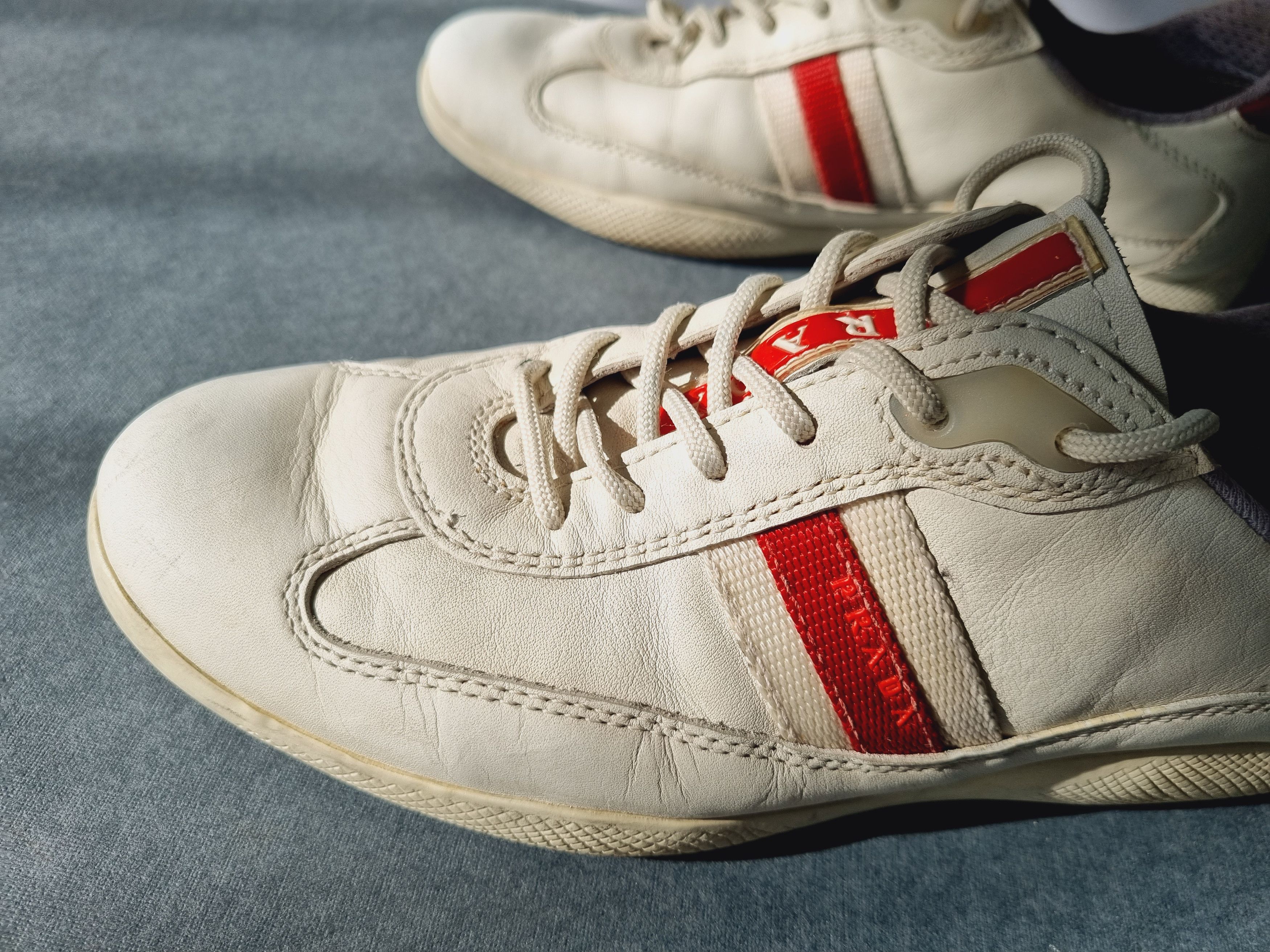 Prada 90s PRADA Vintage White Rare American Cup Size US 5 / EU 37 - 3 Thumbnail