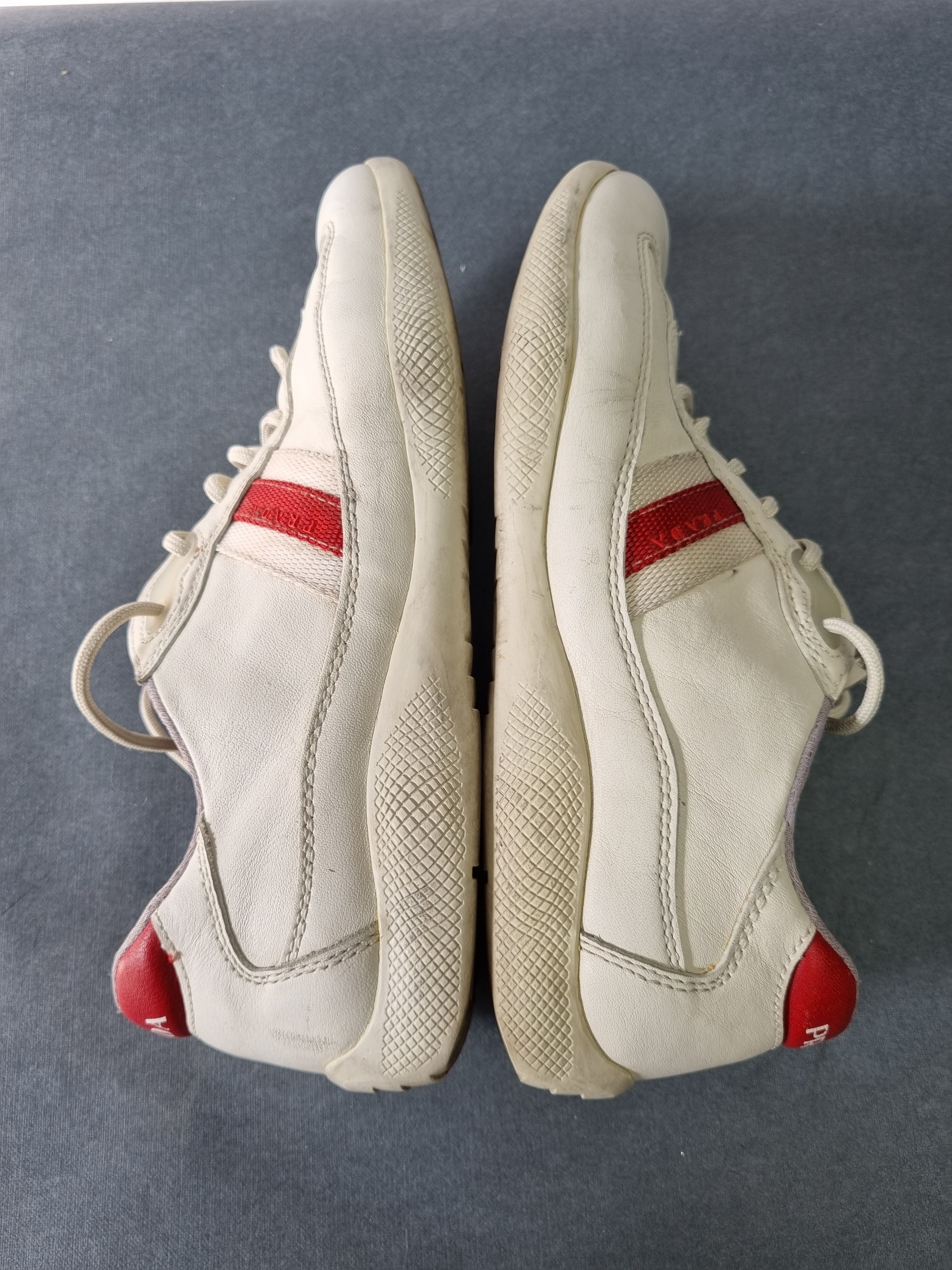 Prada 90s PRADA Vintage White Rare American Cup Size US 5 / EU 37 - 8 Thumbnail