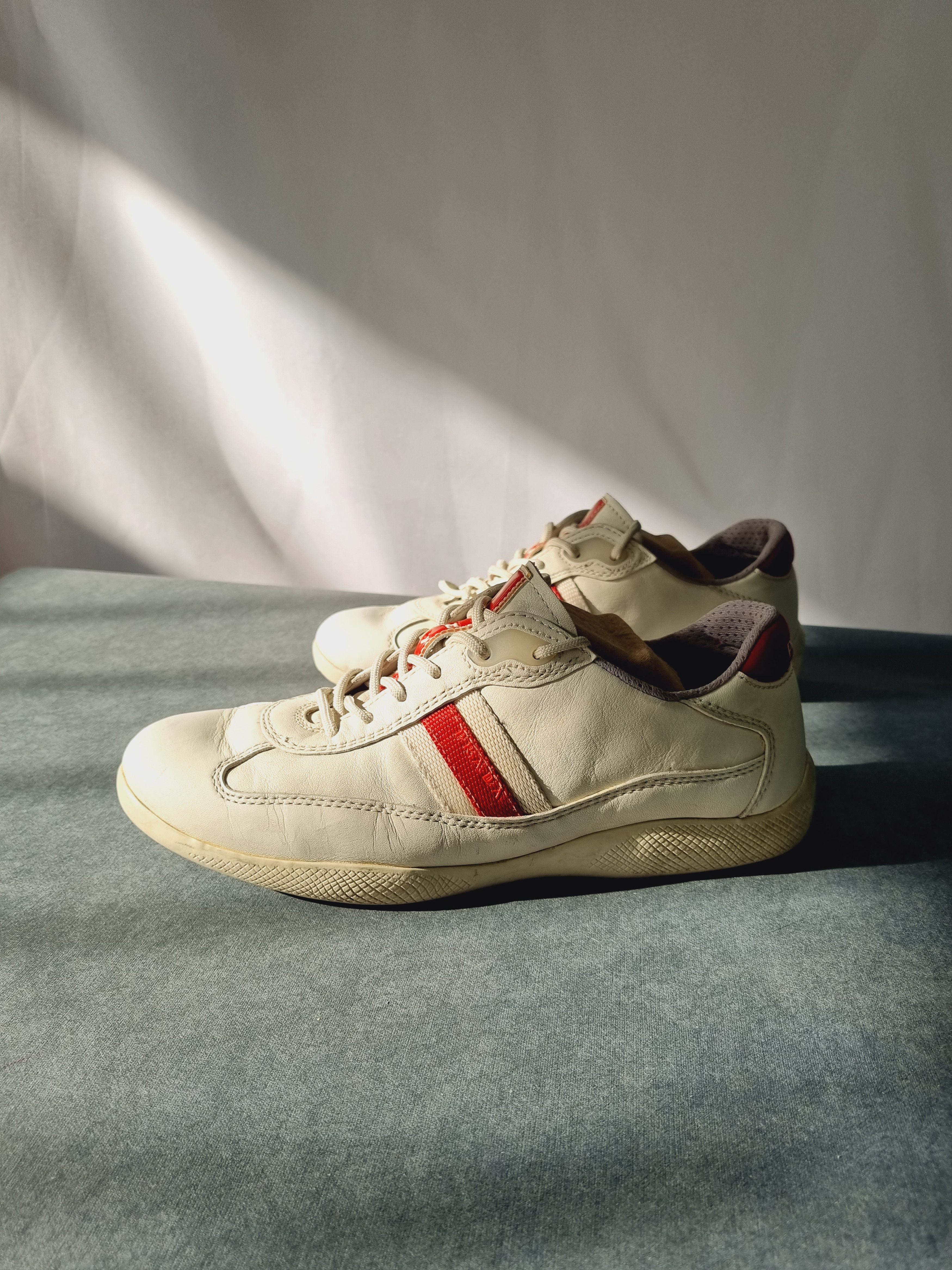 Prada 90s PRADA Vintage White Rare American Cup Size US 5 / EU 37 - 4 Thumbnail