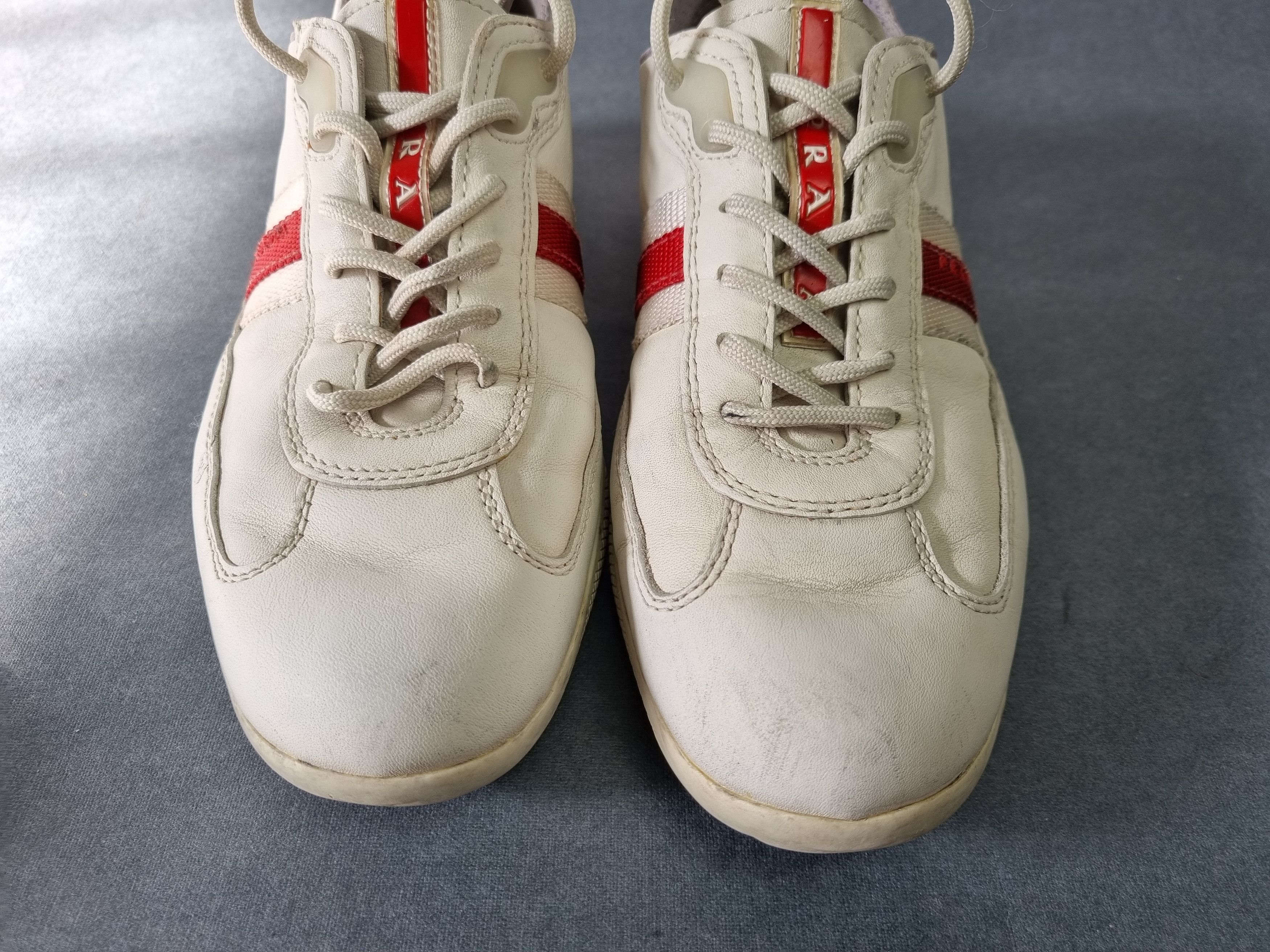 Prada 90s PRADA Vintage White Rare American Cup Size US 5 / EU 37 - 10 Thumbnail