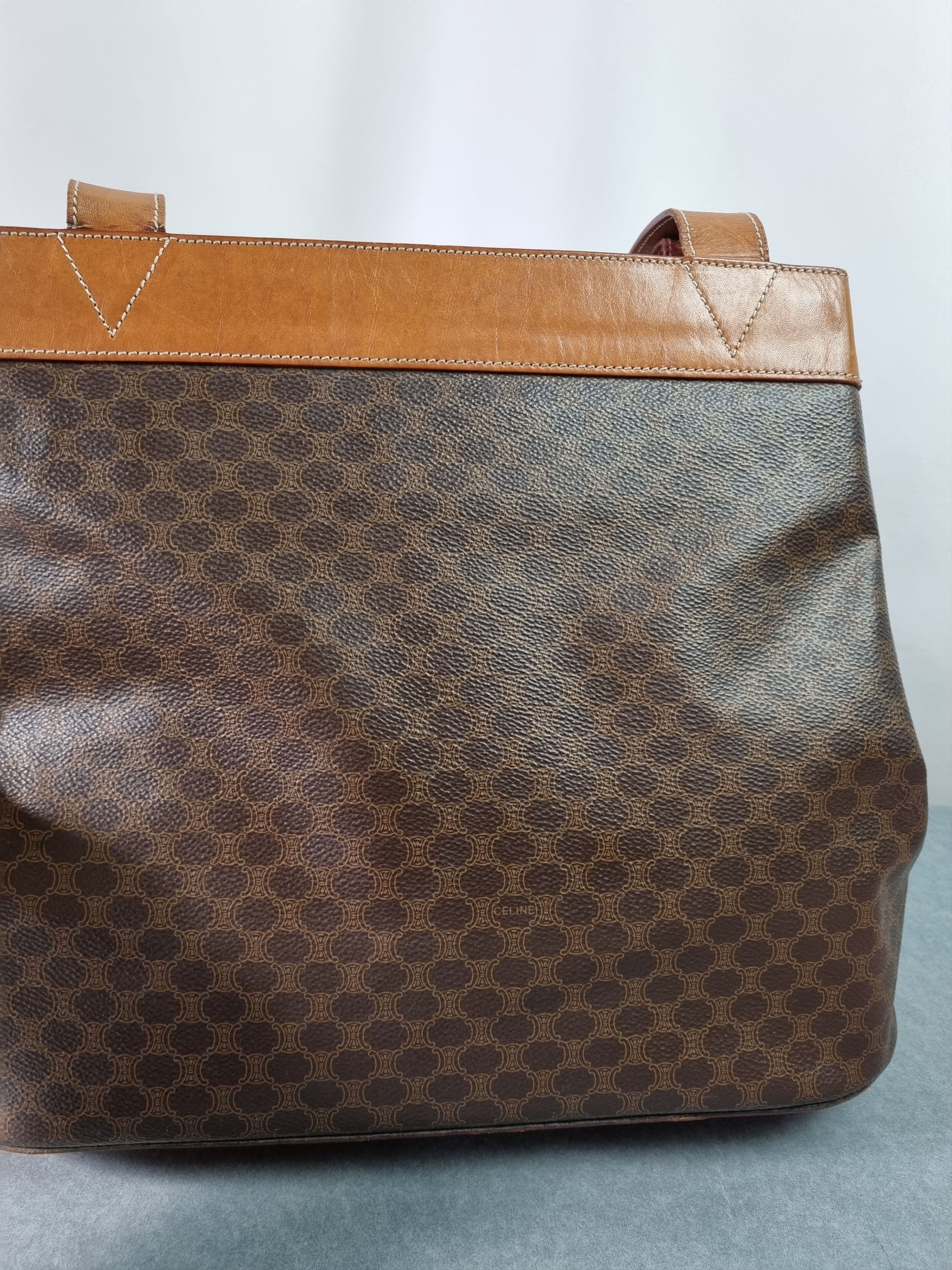 Celine × Leather Celine Leather Monogram Shoulder Bag Size ONE SIZE - 3 Thumbnail
