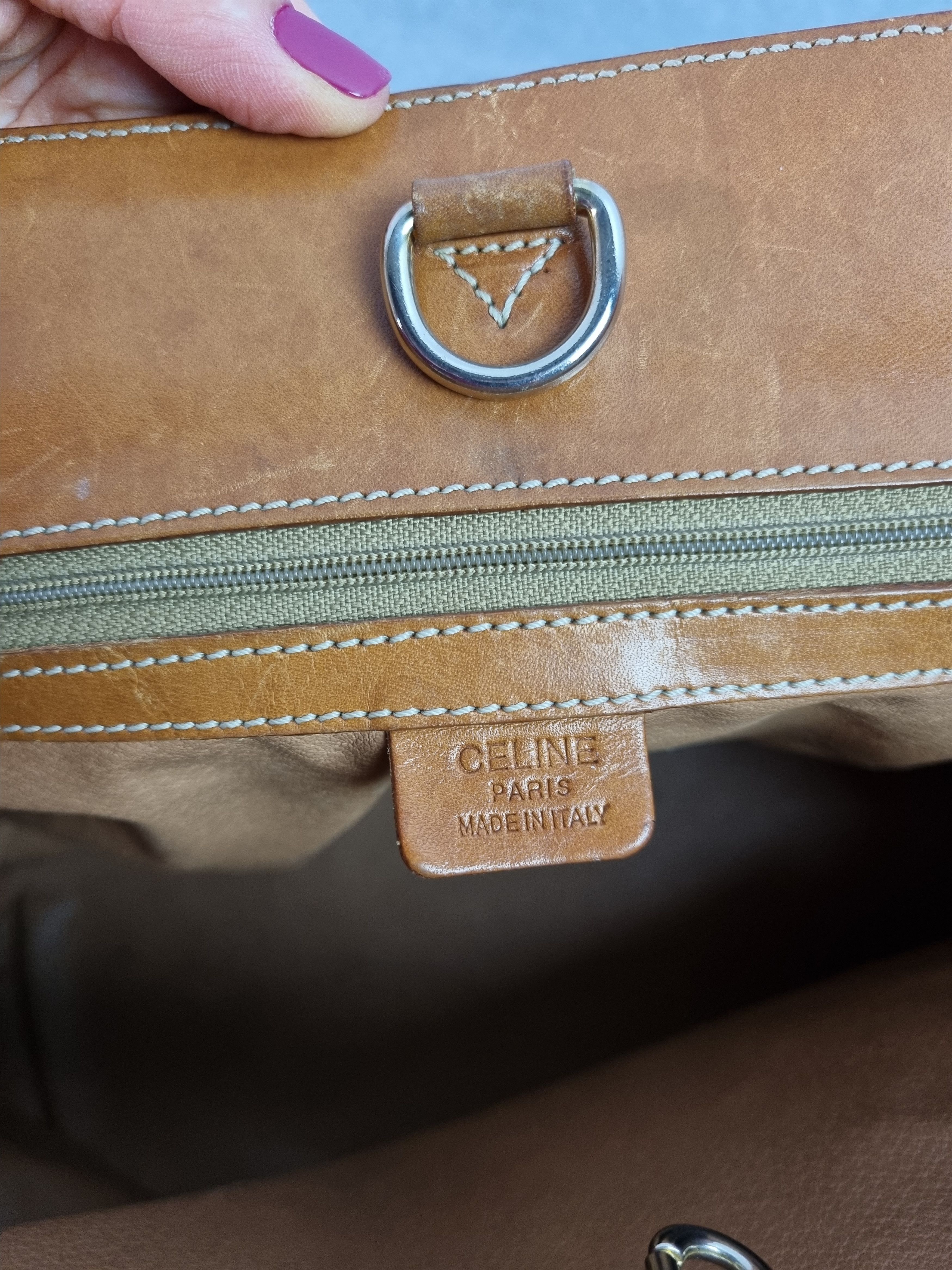 Celine × Leather Celine Leather Monogram Shoulder Bag Size ONE SIZE - 10 Thumbnail