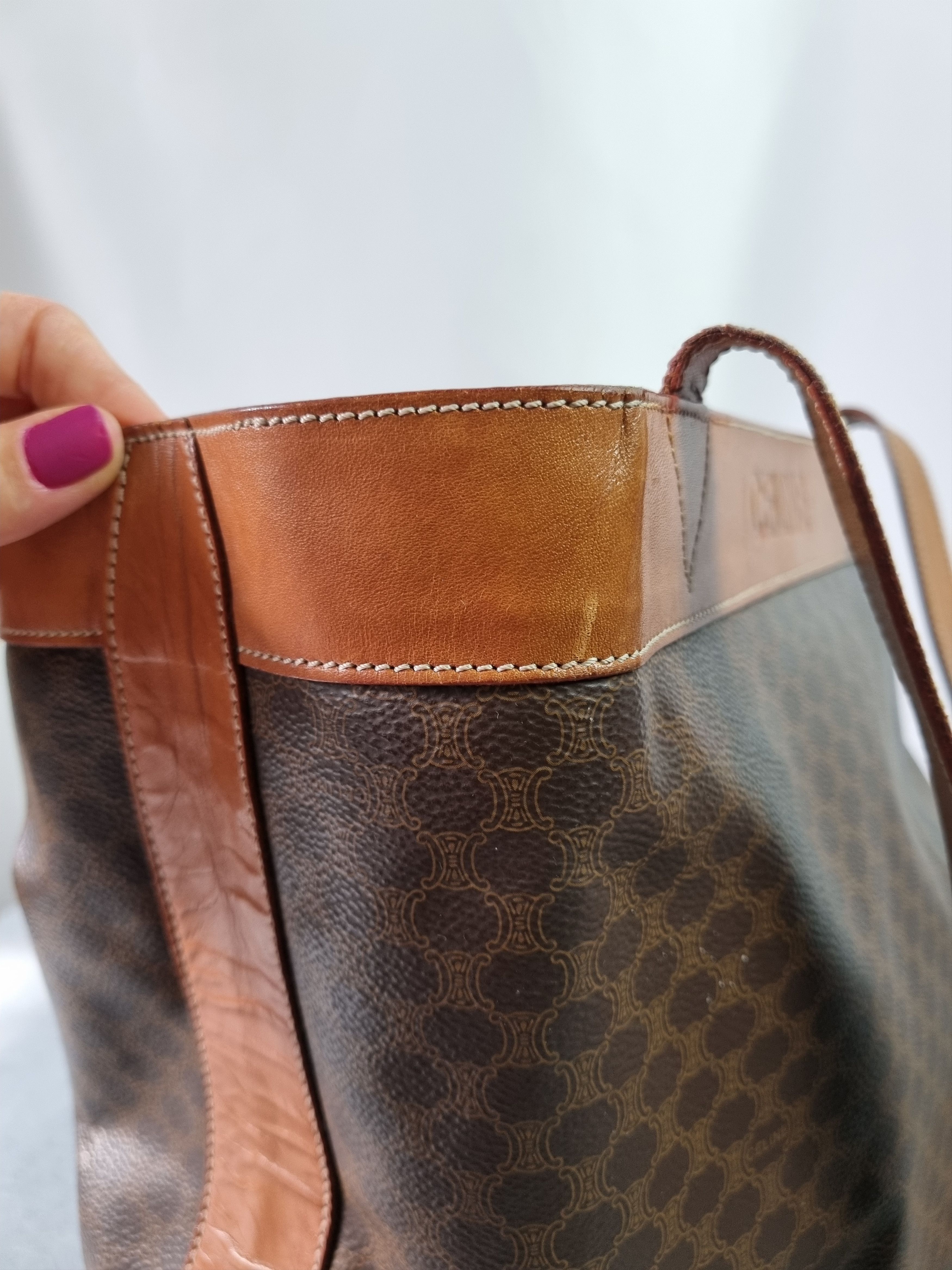 Celine × Leather Celine Leather Monogram Shoulder Bag Size ONE SIZE - 15 Thumbnail