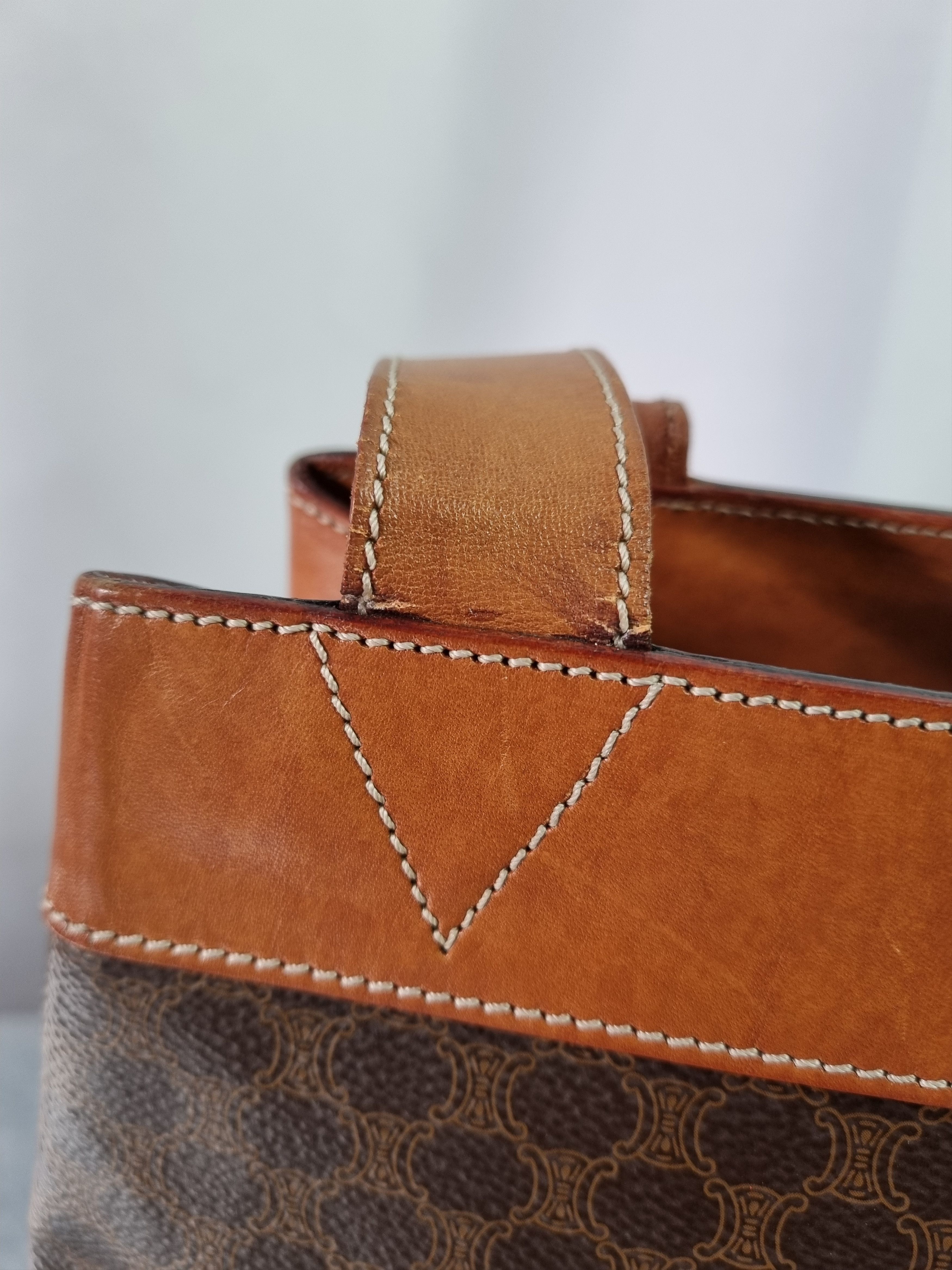Celine × Leather Celine Leather Monogram Shoulder Bag Size ONE SIZE - 18 Thumbnail