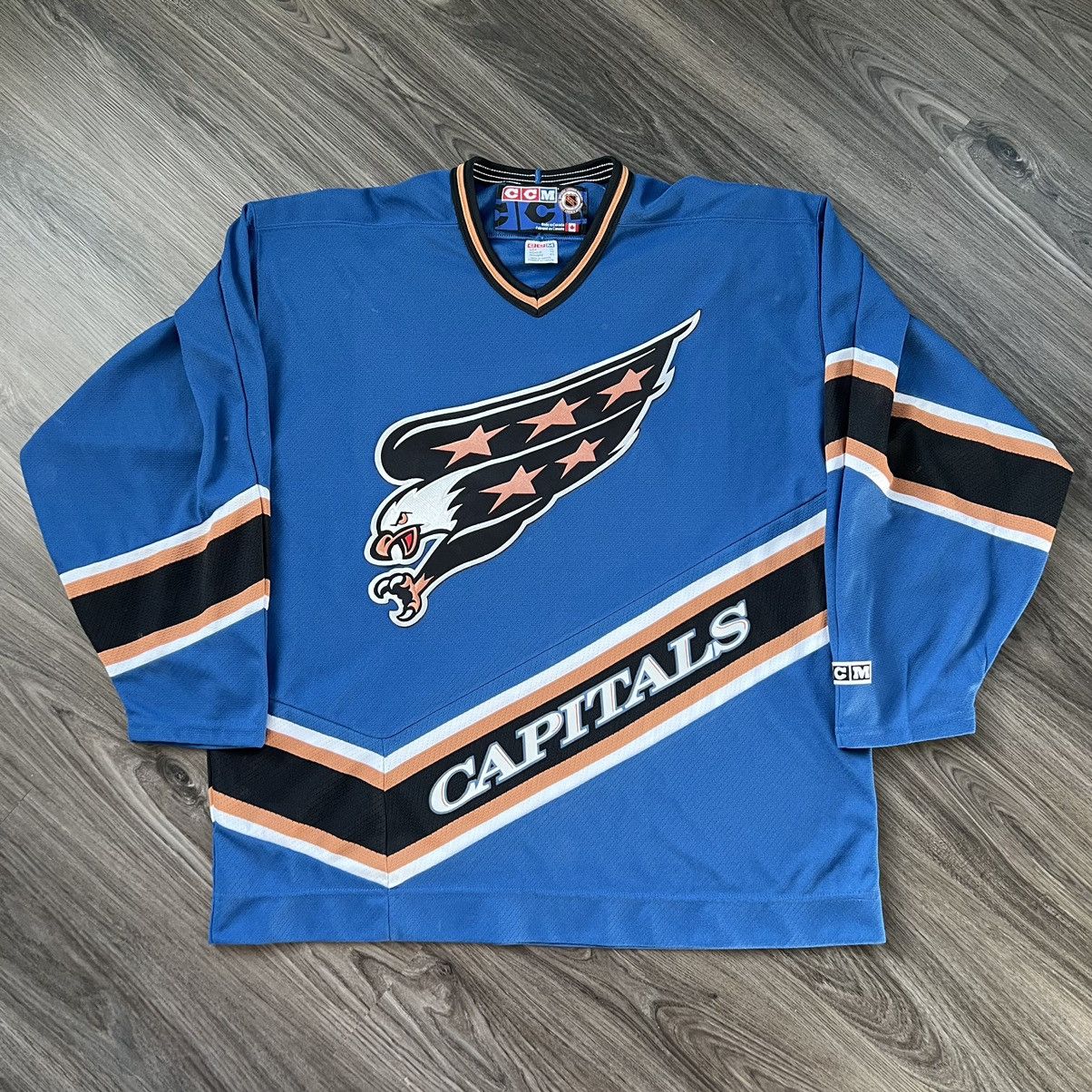 Vintage Washington Capitals Screaming Eagle Hockey Jersey