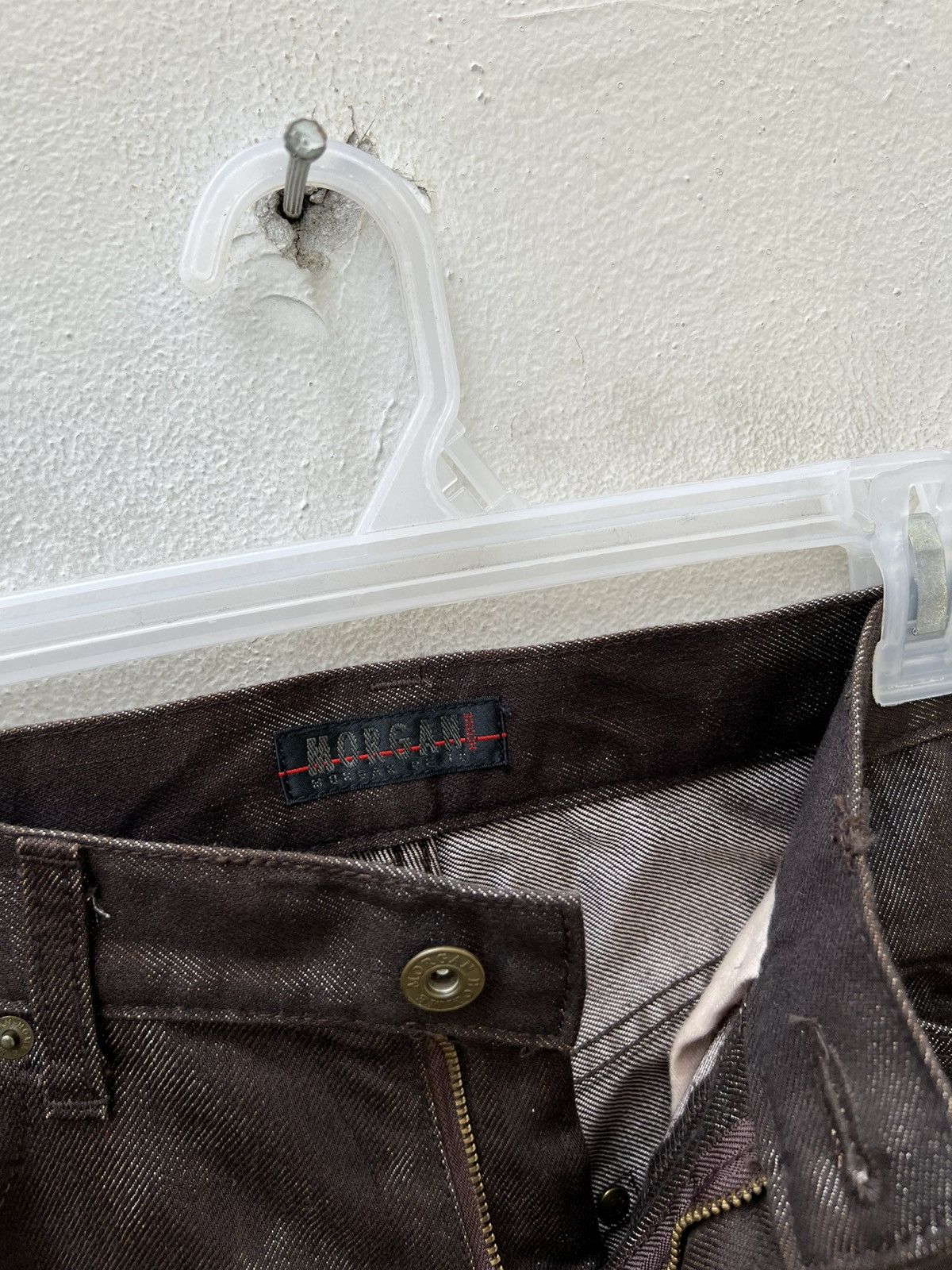 Morgan Homme Vintage 2000s Morgan Homme Japan Abstract Print Flare Jeans Size US 29 - 8 Thumbnail