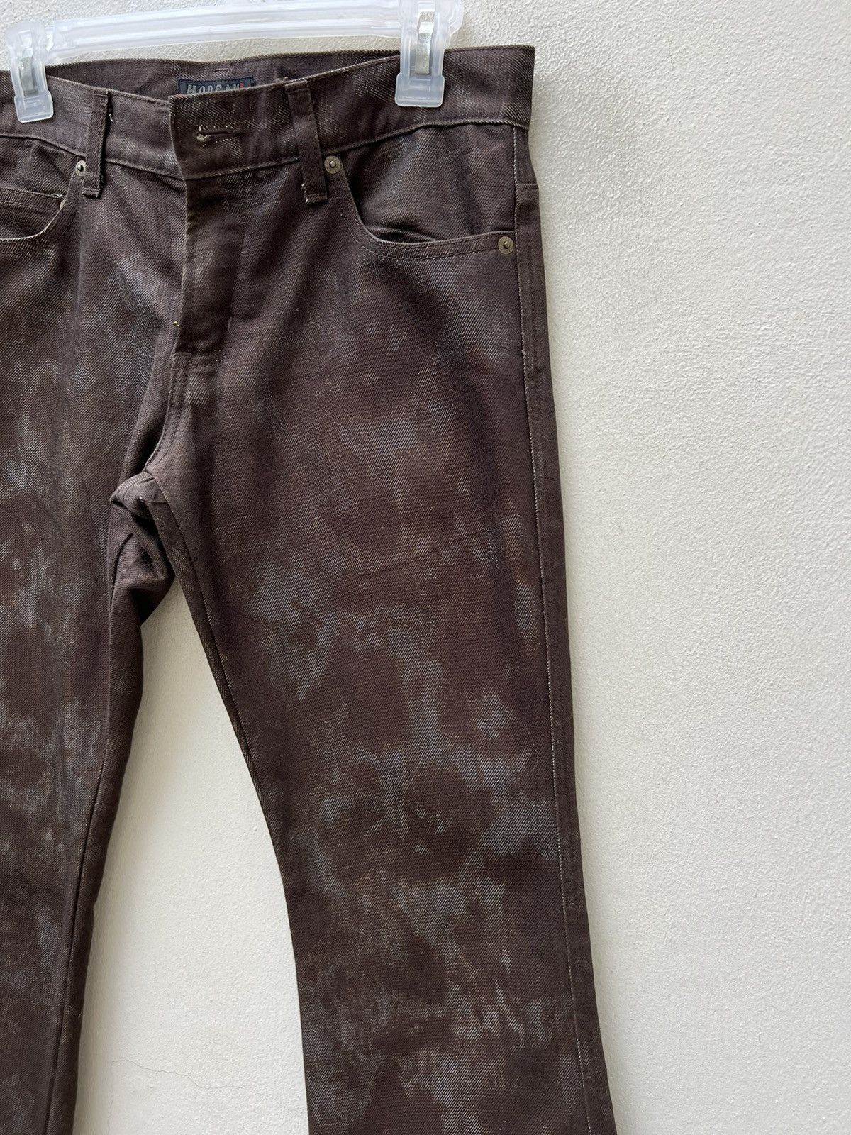 Morgan Homme Vintage 2000s Morgan Homme Japan Abstract Print Flare Jeans Size US 29 - 11 Thumbnail