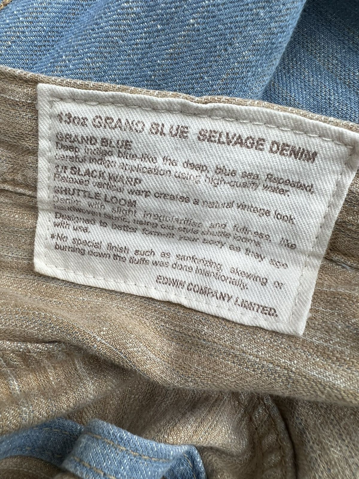 Edwin VTG 2000s Edwin Japan 13oz Grand Blue Selvedge Denim Jeans Size US 30 / EU 46 - 23 Thumbnail