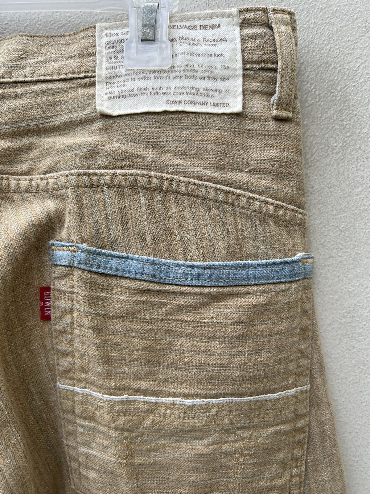 Edwin VTG 2000s Edwin Japan 13oz Grand Blue Selvedge Denim Jeans Size US 30 / EU 46 - 19 Thumbnail