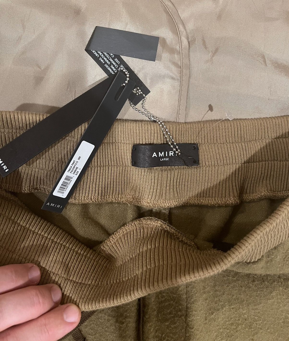 Amiri AMIRI Brown Wool Track Pants size L Size US 34 / EU 50 - 4 Thumbnail