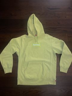 Supreme SUPREME BOX LOGO HOODIE BLACK ACID SLIME GREE… - Gem