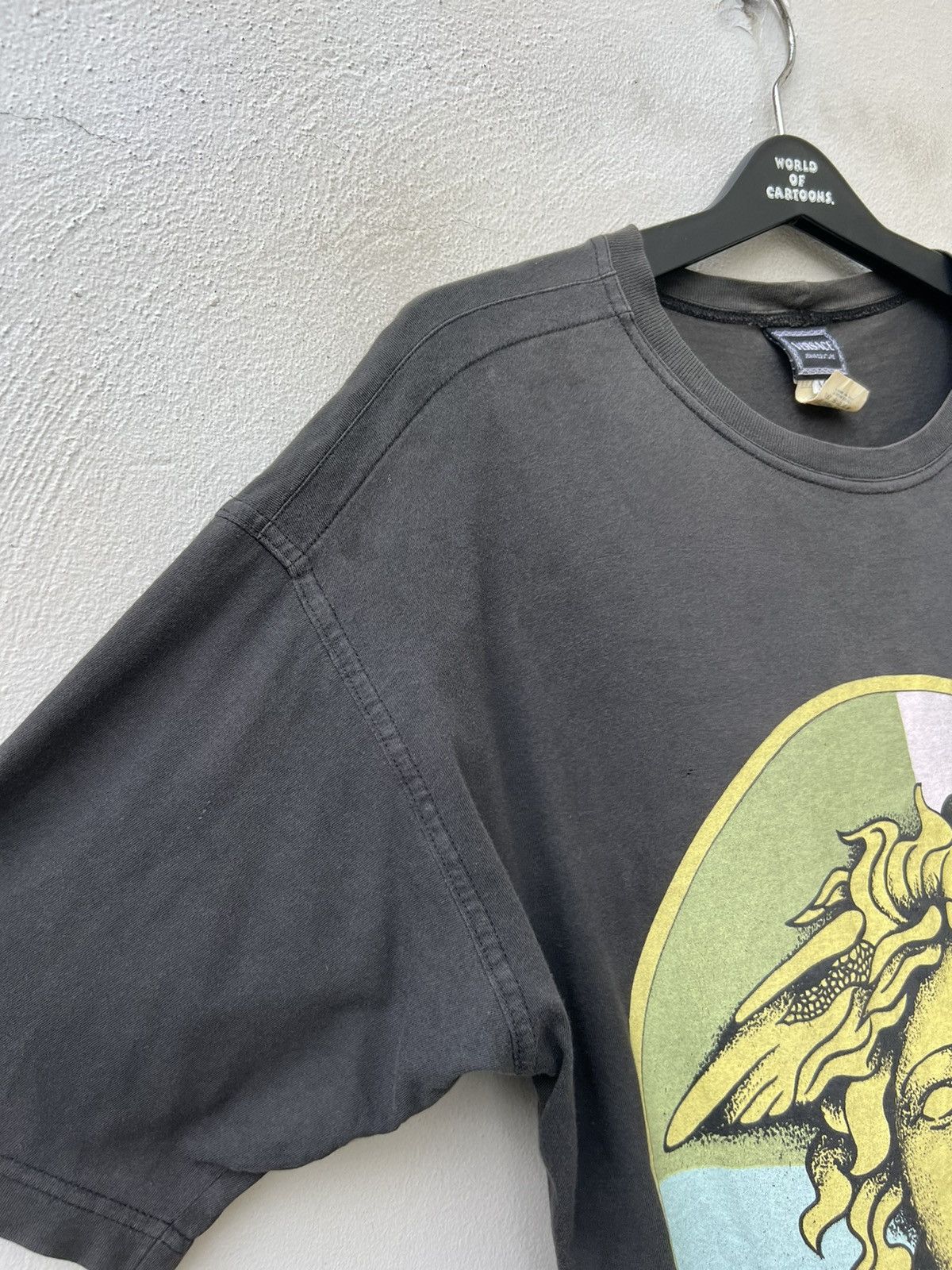 Versace Jeans Couture × Vintage Vintage Versace Medusa Head Faded Black Nicely Trashed tee Size US M / EU 48-50 / 2 - 8 Thumbnail