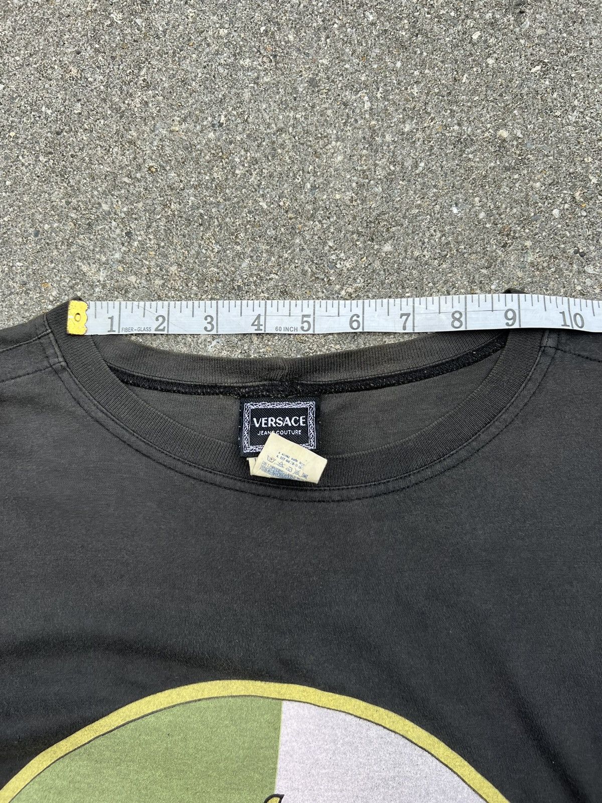 Versace Jeans Couture × Vintage Vintage Versace Medusa Head Faded Black Nicely Trashed tee Size US M / EU 48-50 / 2 - 22 Thumbnail