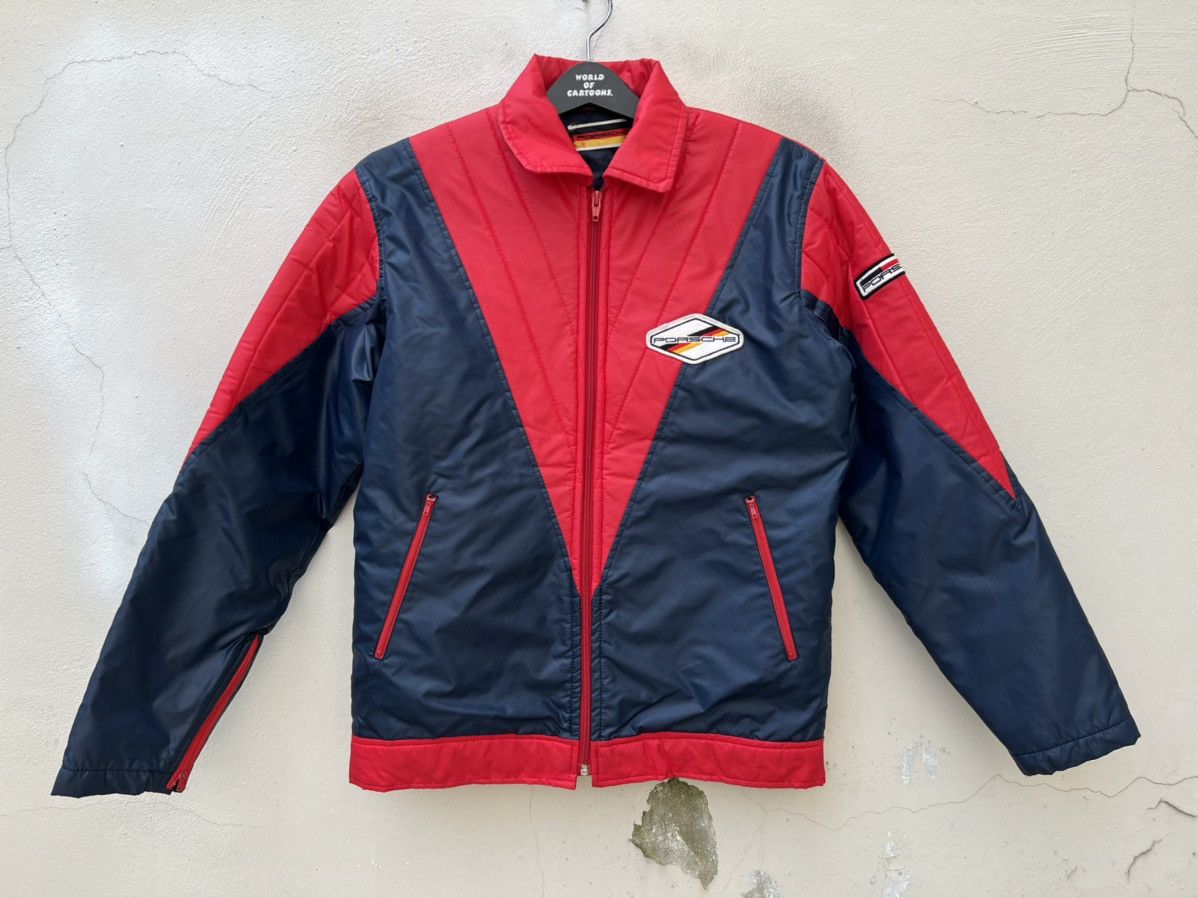Porsche Design × Vintage RARE!!! Archive 80s Porsche Two Tones Zip Jacket Size US L / EU 52-54 / 3 - 6 Thumbnail