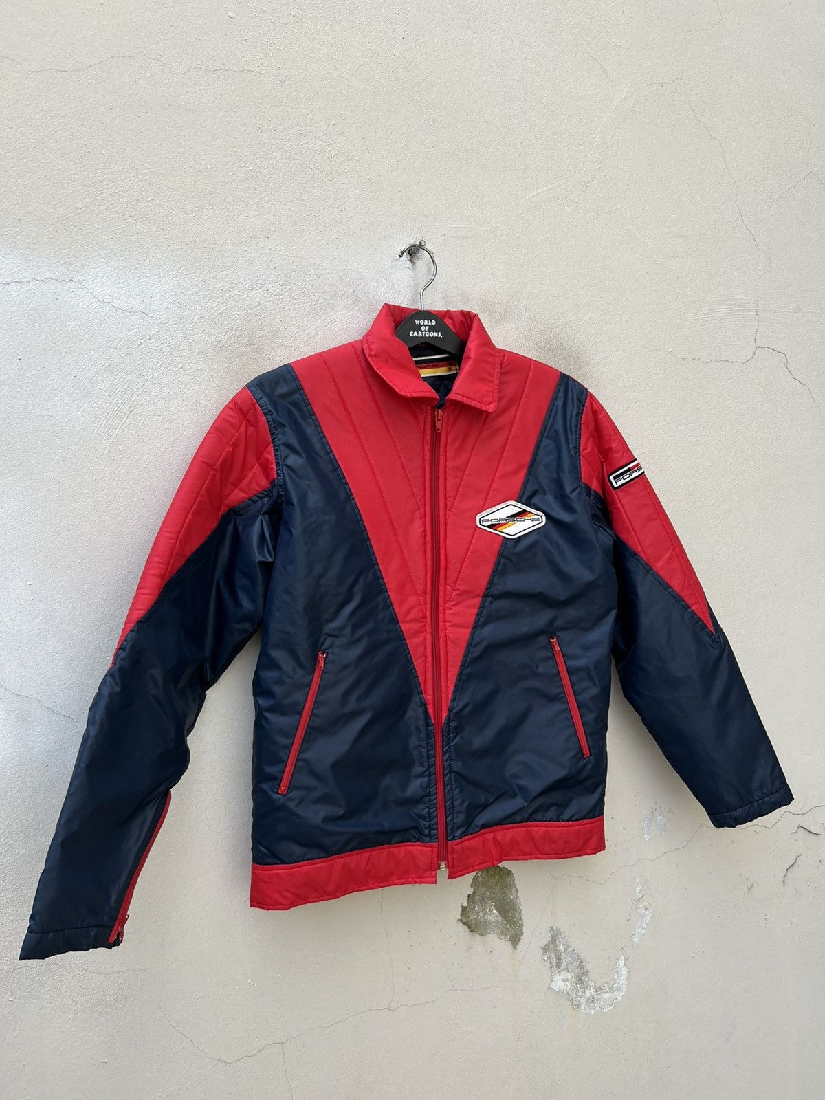 Porsche Design × Vintage RARE!!! Archive 80s Porsche Two Tones Zip Jacket Size US L / EU 52-54 / 3 - 14 Thumbnail