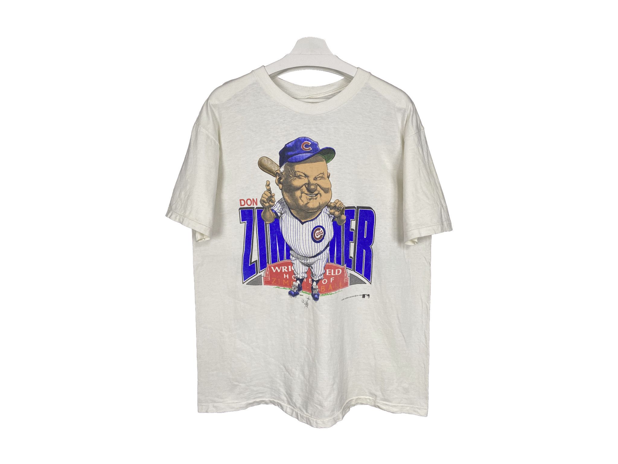 Vintage 1989 Donald William Zimmer Baseball Manager T-Shirt