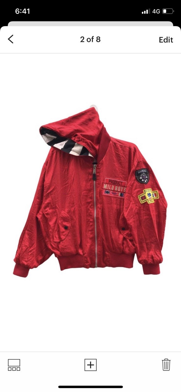 Japanese Brand MILD BOYS CLUB reversible satin and cotton patch logo design Size US M / EU 48-50 / 2 - 2 Thumbnail