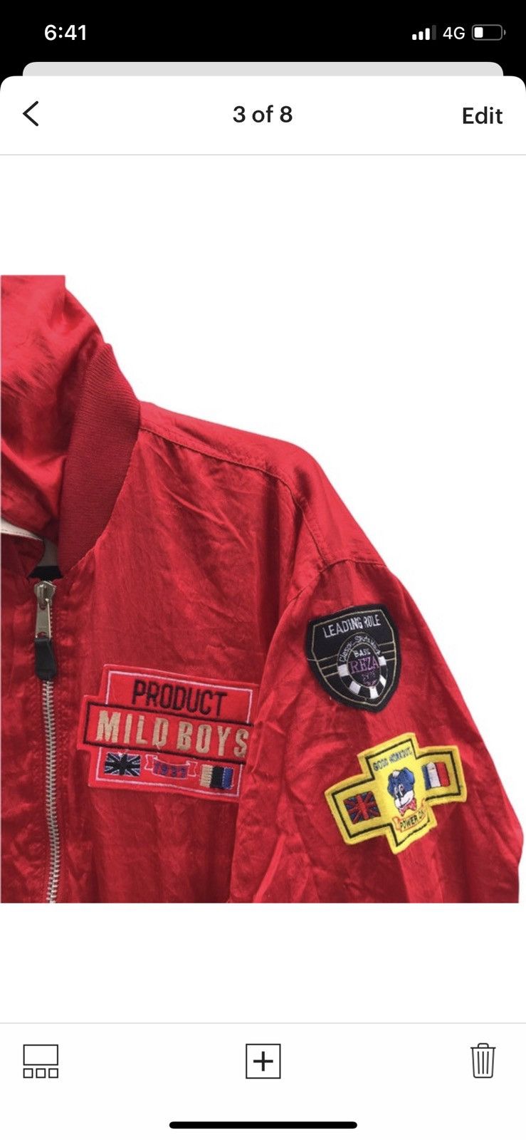 Japanese Brand MILD BOYS CLUB reversible satin and cotton patch logo design Size US M / EU 48-50 / 2 - 3 Thumbnail