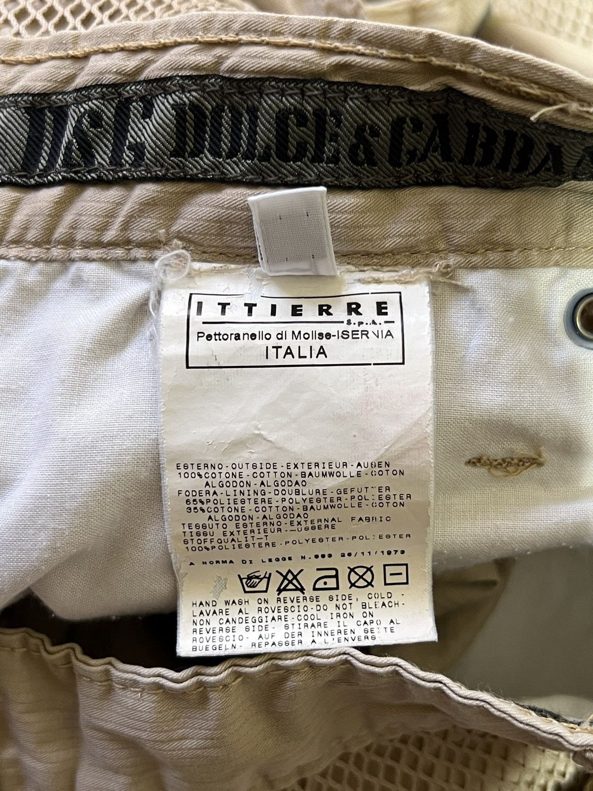 Dolce & Gabbana S/S 2003 Mesh Layered Parachute Bondage Cargos Size US 32 / EU 48 - 7 Thumbnail