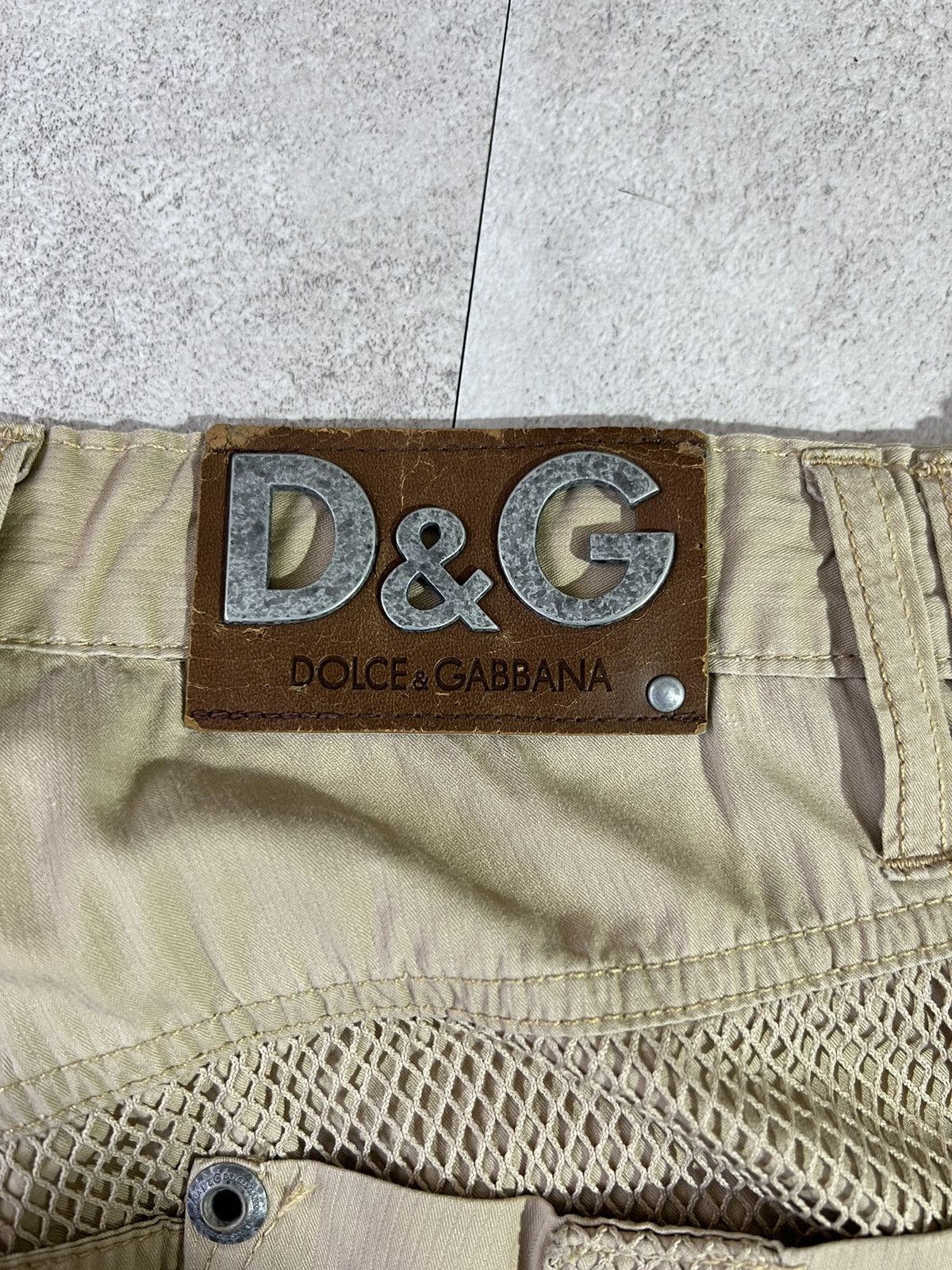 Dolce & Gabbana S/S 2003 Mesh Layered Parachute Bondage Cargos Size US 32 / EU 48 - 5 Thumbnail