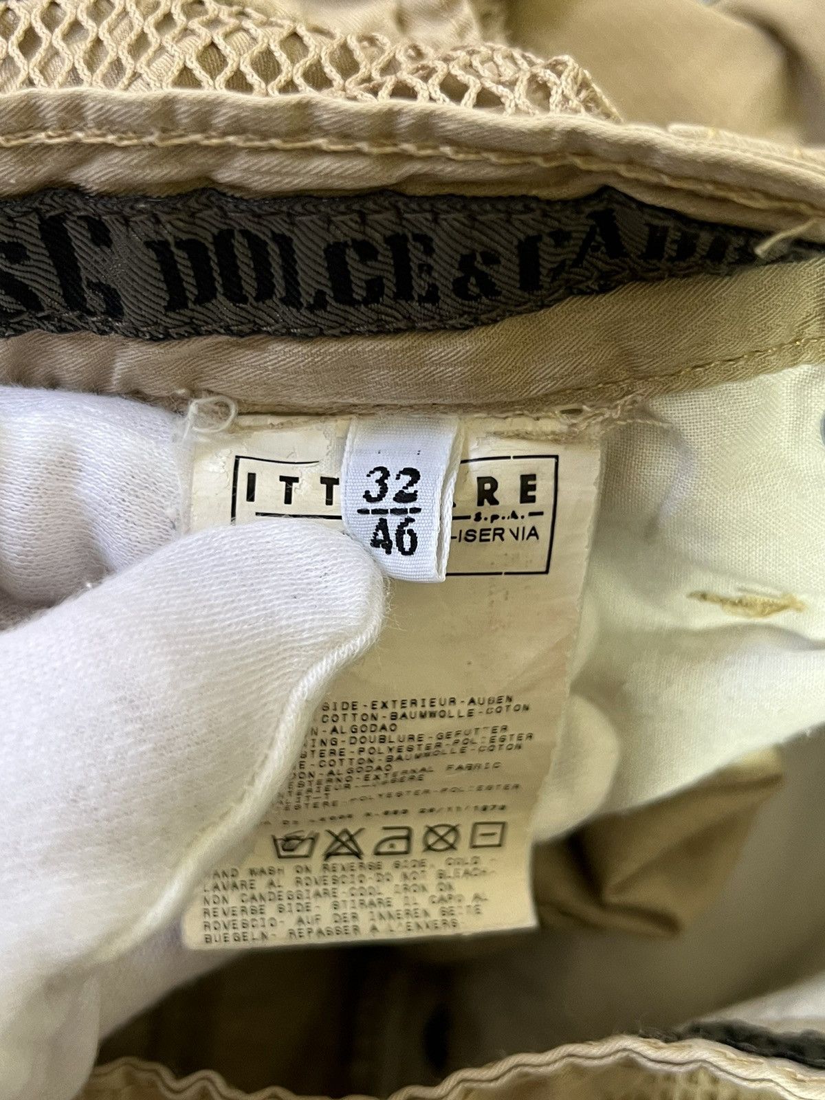 Dolce & Gabbana S/S 2003 Mesh Layered Parachute Bondage Cargos Size US 32 / EU 48 - 8 Thumbnail
