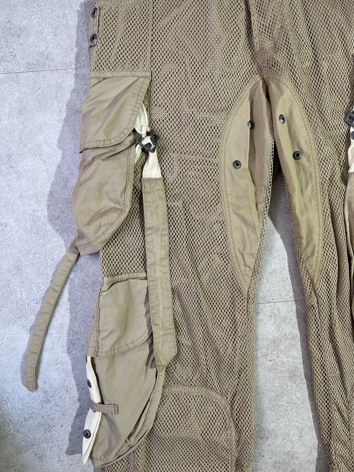 Dolce & Gabbana S/S 2003 Mesh Layered Parachute Bondage Cargos Size US 32 / EU 48 - 3 Thumbnail