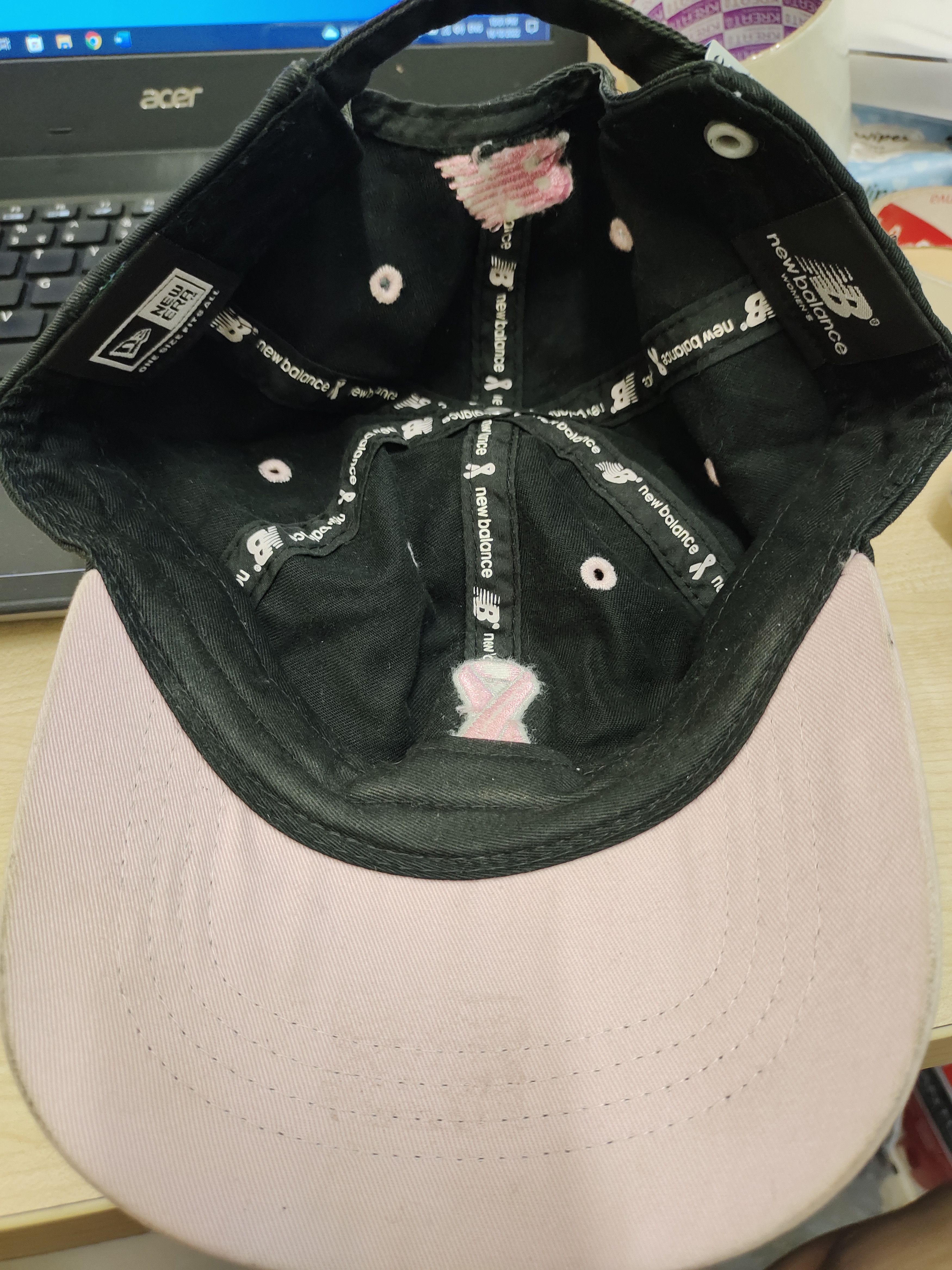 New Era New Balance X New Era "Pink Ribbon" Cap Hat Adjustable Size ONE SIZE - 10 Thumbnail