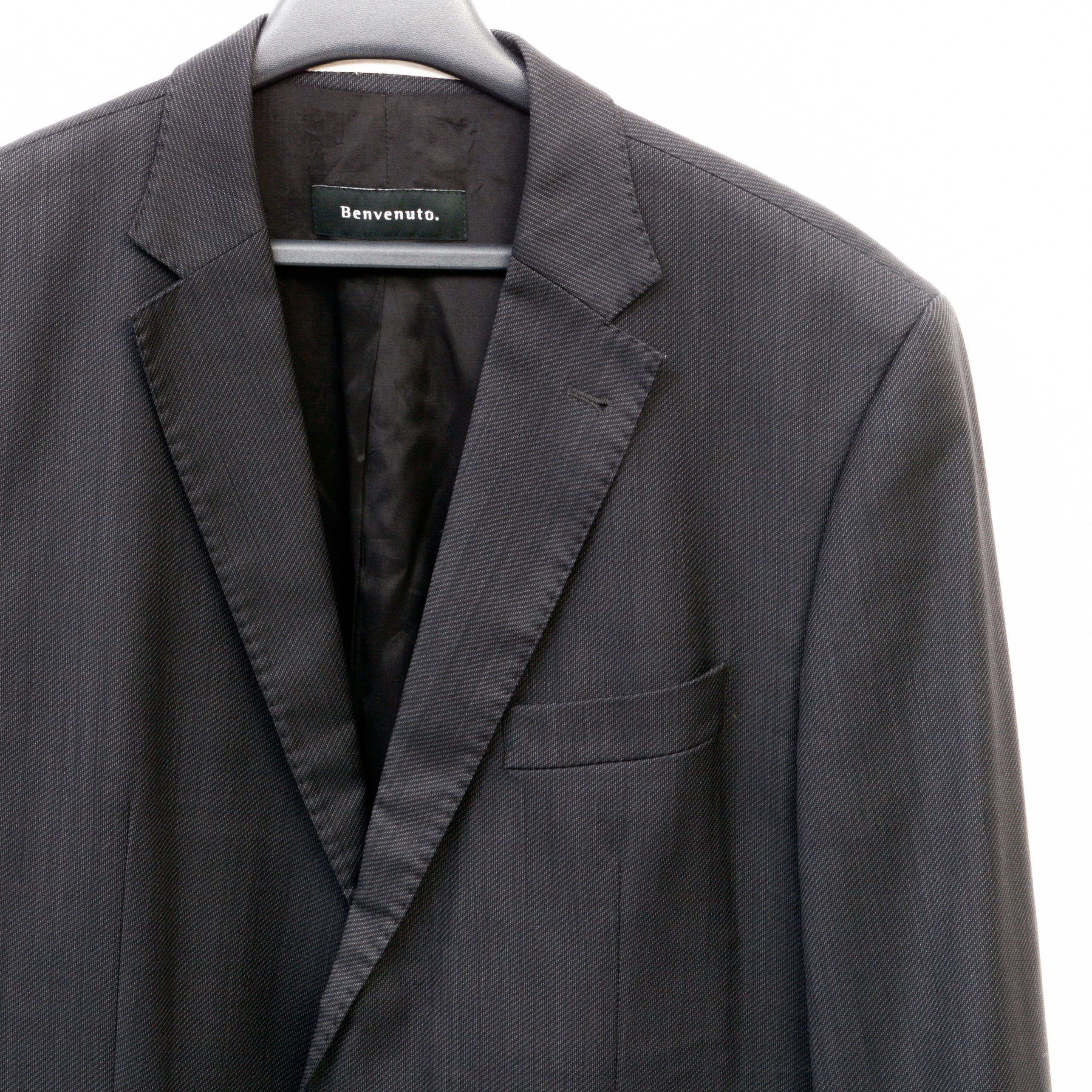 BENVENUTO. UK 44 US Suit Jacket EU 54 Sport Coat Wool Blazer DE 27 Size 44R - 2 Thumbnail