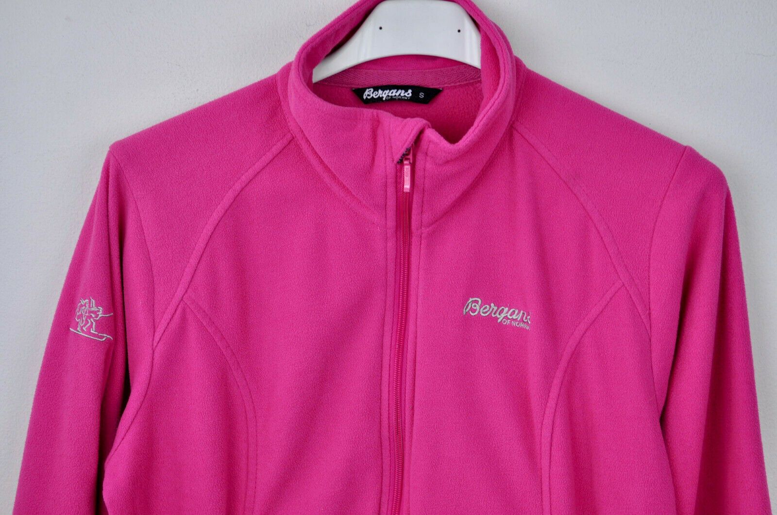 Designer Bergans Of Norway Women Fleece S Jumper Pink Jacket Sweater 