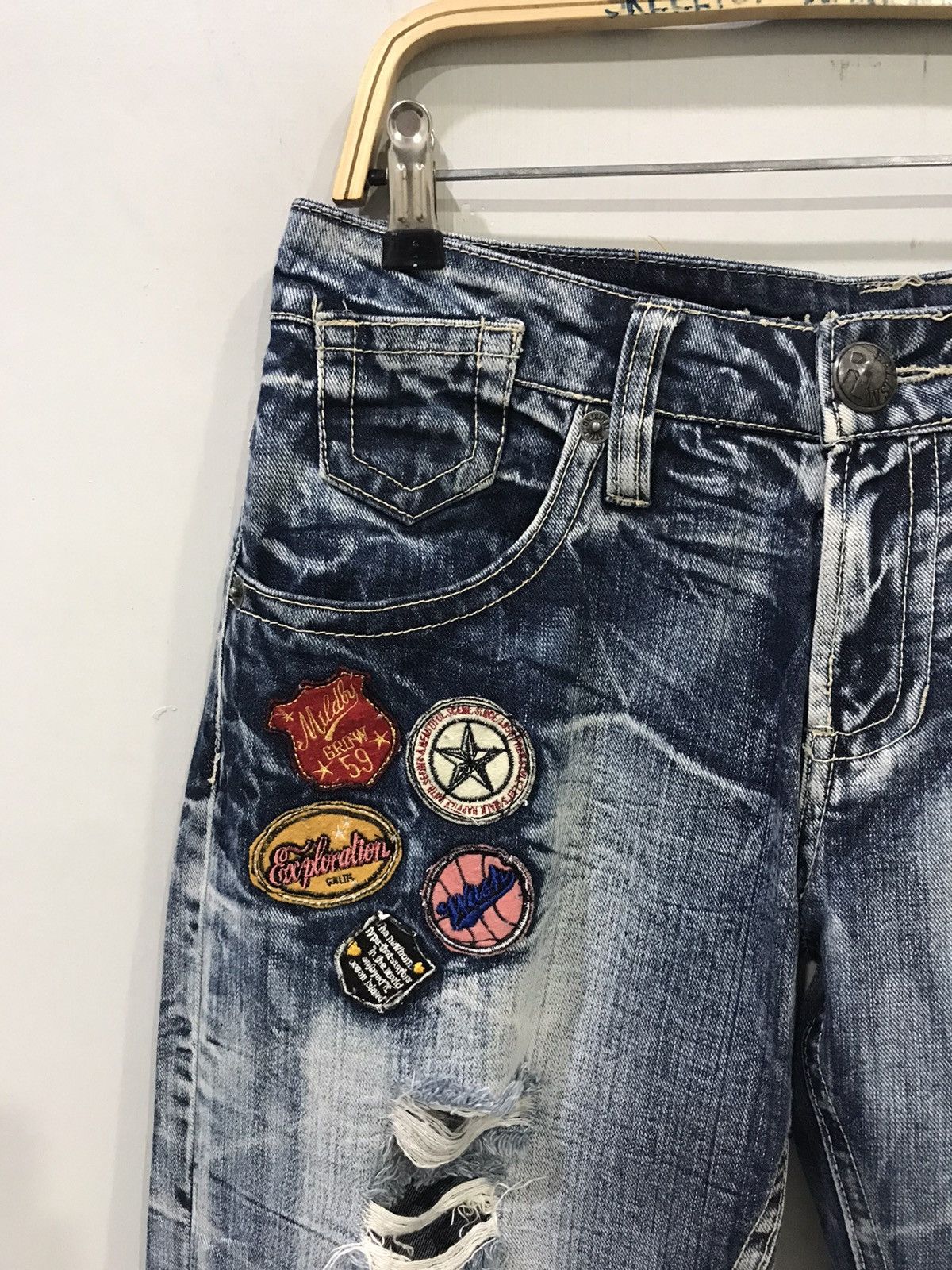 Japanese Brand × Seditionaries Vintage Standard Patches Over Print Unisex Distressed Denim Size US 32 / EU 48 - 3 Thumbnail