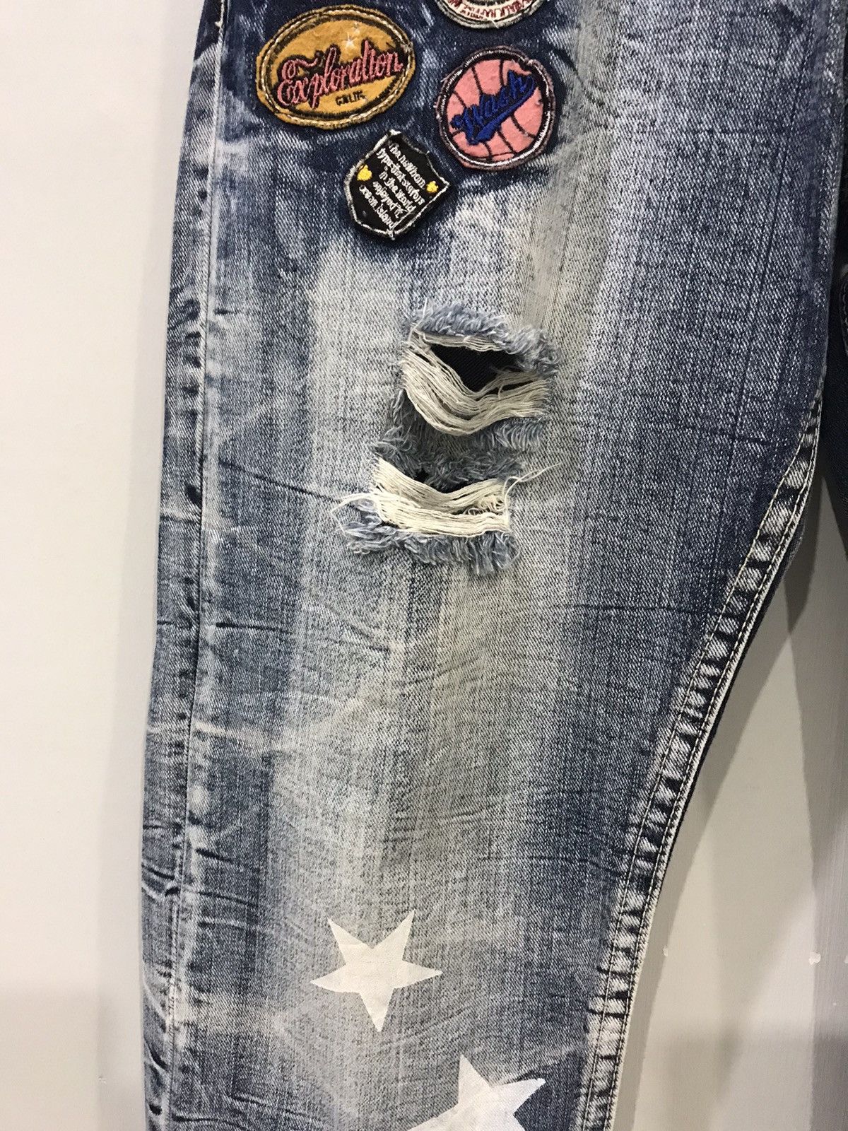 Japanese Brand × Seditionaries Vintage Standard Patches Over Print Unisex Distressed Denim Size US 32 / EU 48 - 5 Thumbnail