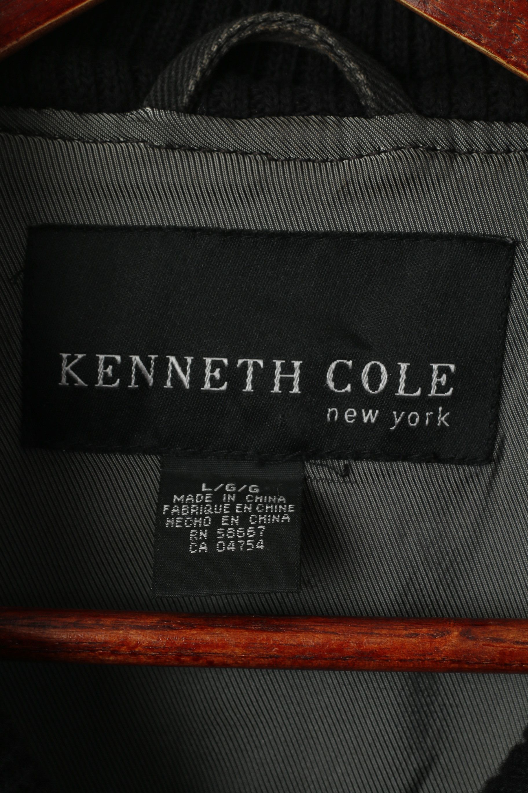 Kenneth Cole Kenneth Cole Men L Jacket Black Cotton Denim Zip Up 6750 Size US L / EU 52-54 / 3 - 5 Thumbnail