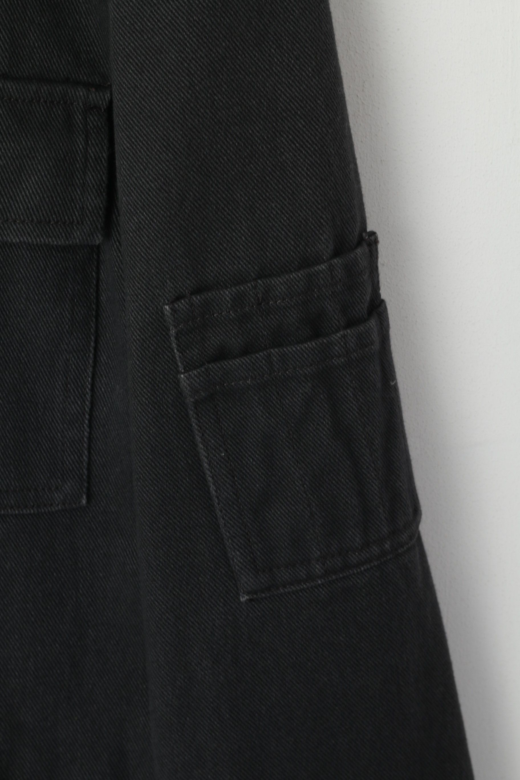 Kenneth Cole Kenneth Cole Men L Jacket Black Cotton Denim Zip Up 6750 Size US L / EU 52-54 / 3 - 7 Thumbnail