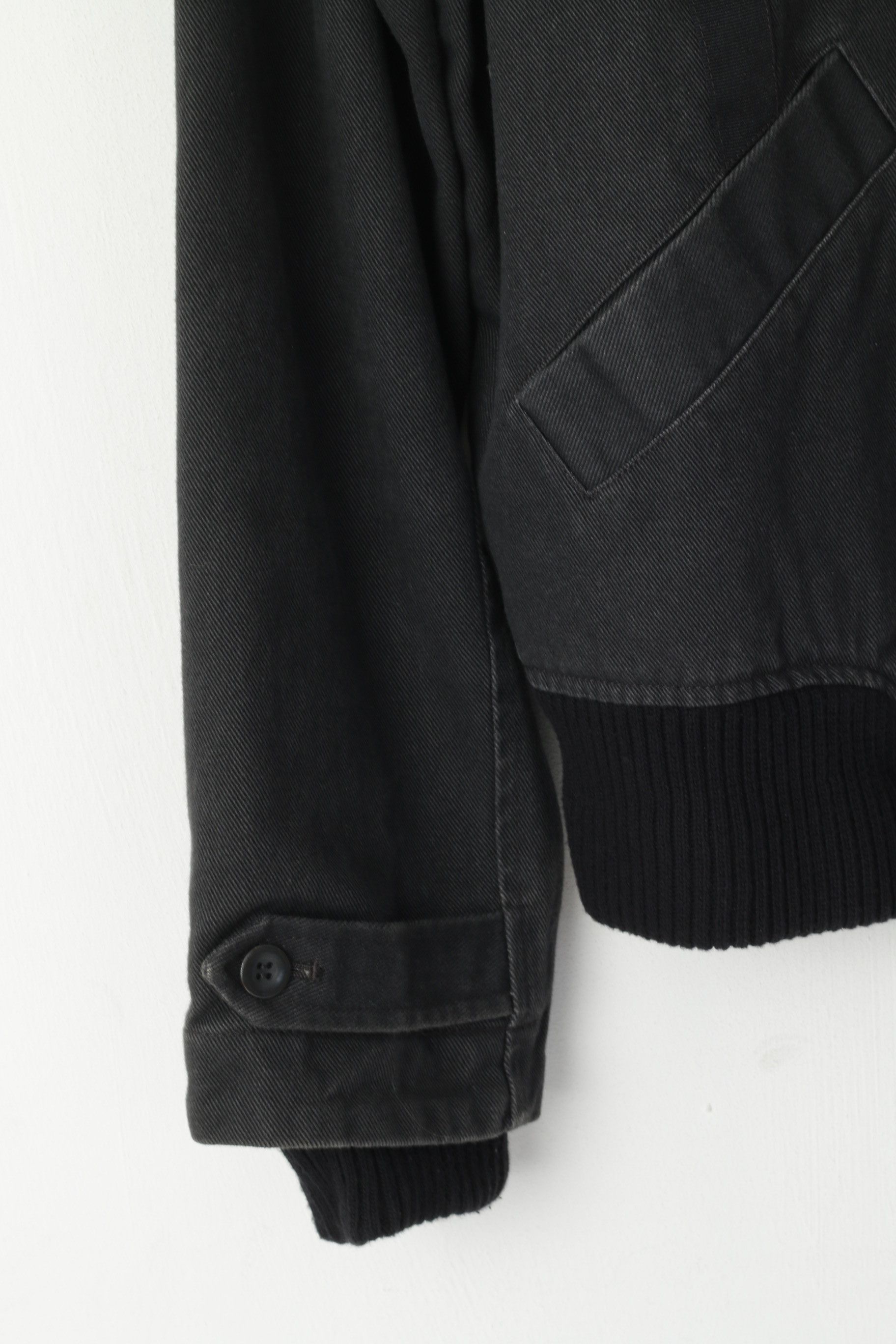 Kenneth Cole Kenneth Cole Men L Jacket Black Cotton Denim Zip Up 6750 Size US L / EU 52-54 / 3 - 4 Thumbnail