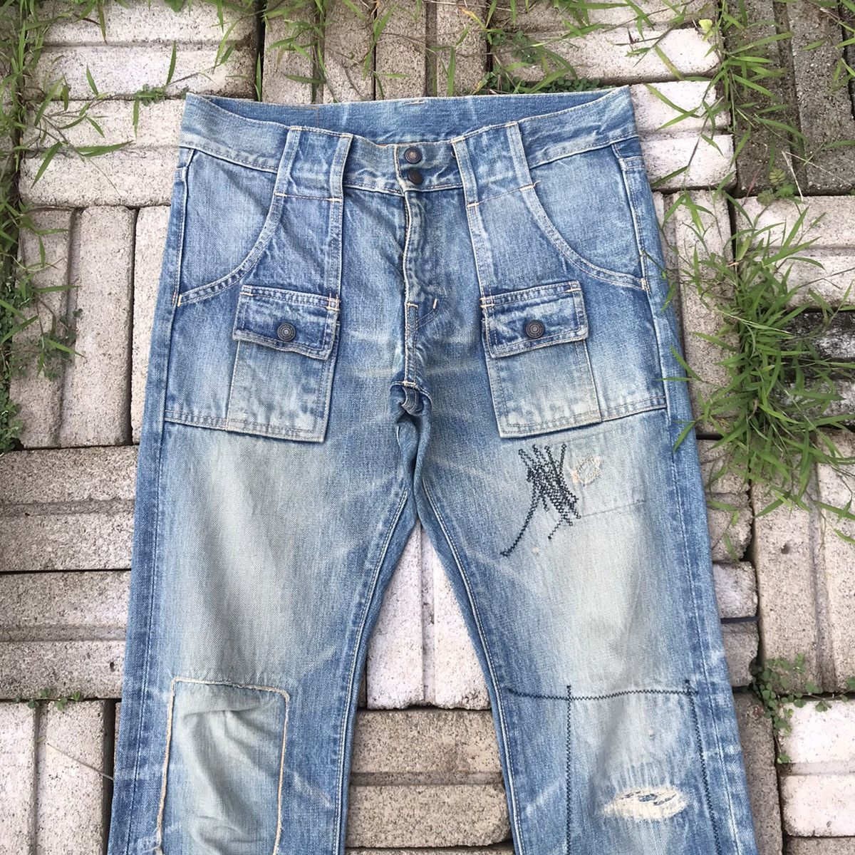 Kapital Kountry Vintage Kapital Kountry Distressed bush denim Size US 28 / EU 44 - 4 Thumbnail