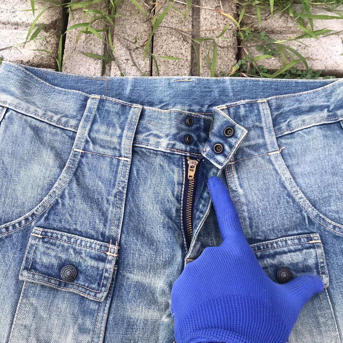 Kapital Kountry Vintage Kapital Kountry Distressed bush denim Size US 28 / EU 44 - 15 Thumbnail
