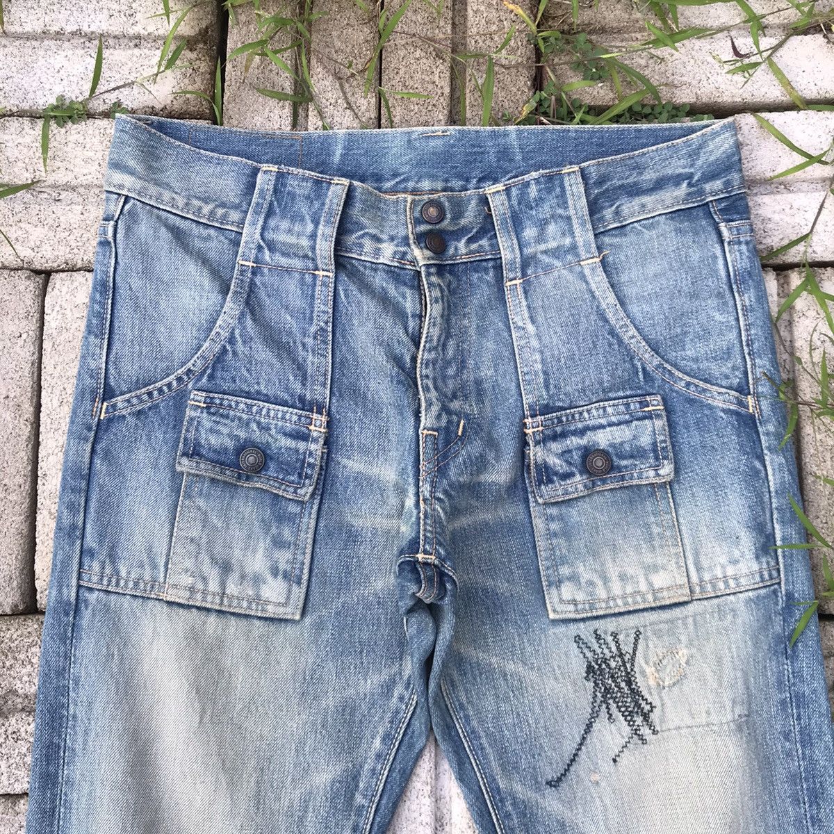 Kapital Kountry Vintage Kapital Kountry Distressed bush denim Size US 28 / EU 44 - 7 Thumbnail
