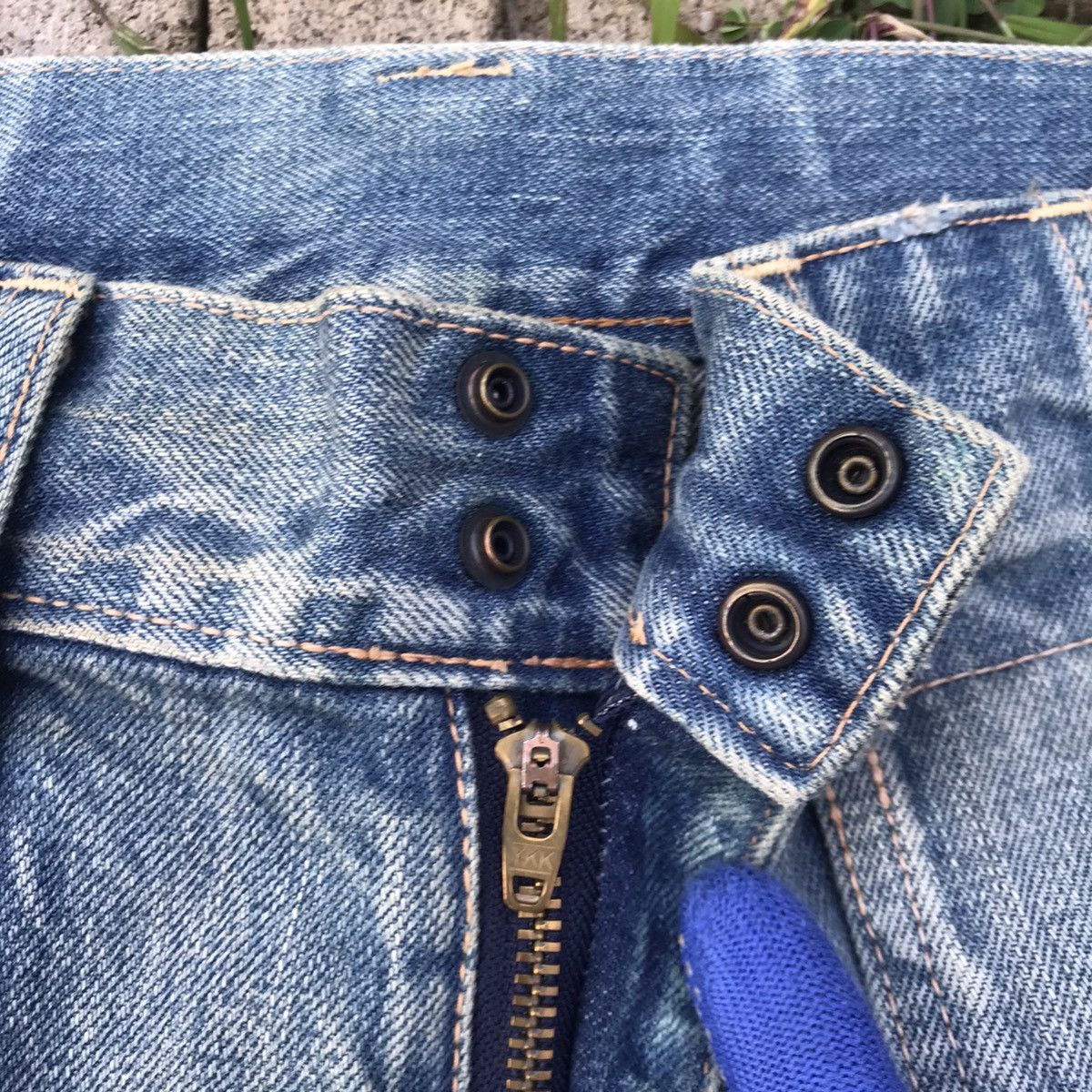 Kapital Kountry Vintage Kapital Kountry Distressed bush denim Size US 28 / EU 44 - 16 Thumbnail