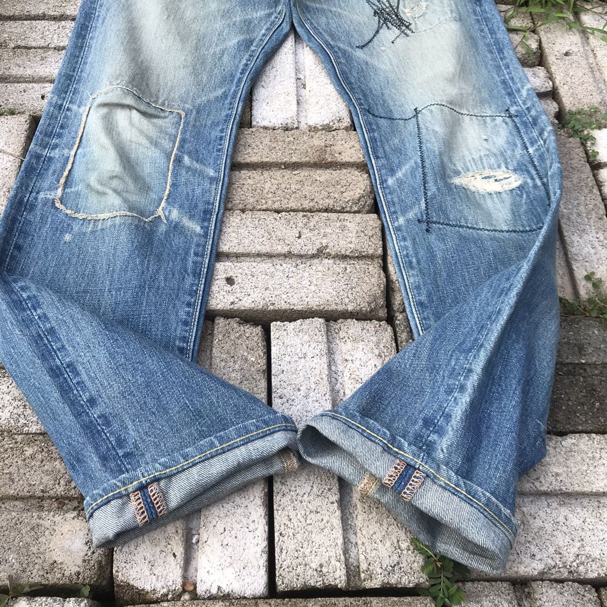 Kapital Kountry Vintage Kapital Kountry Distressed bush denim Size US 28 / EU 44 - 6 Thumbnail