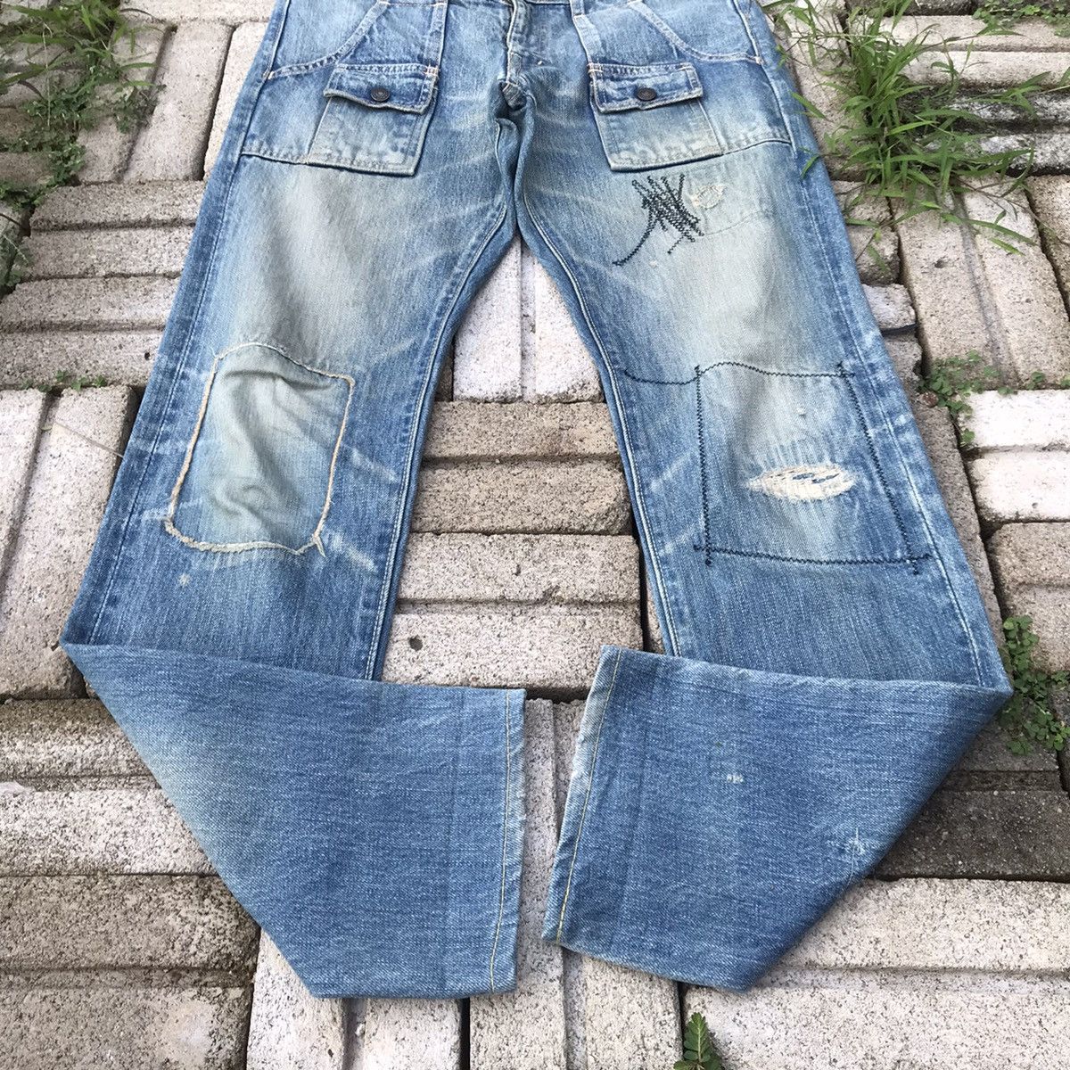 Kapital Kountry Vintage Kapital Kountry Distressed bush denim Size US 28 / EU 44 - 5 Thumbnail