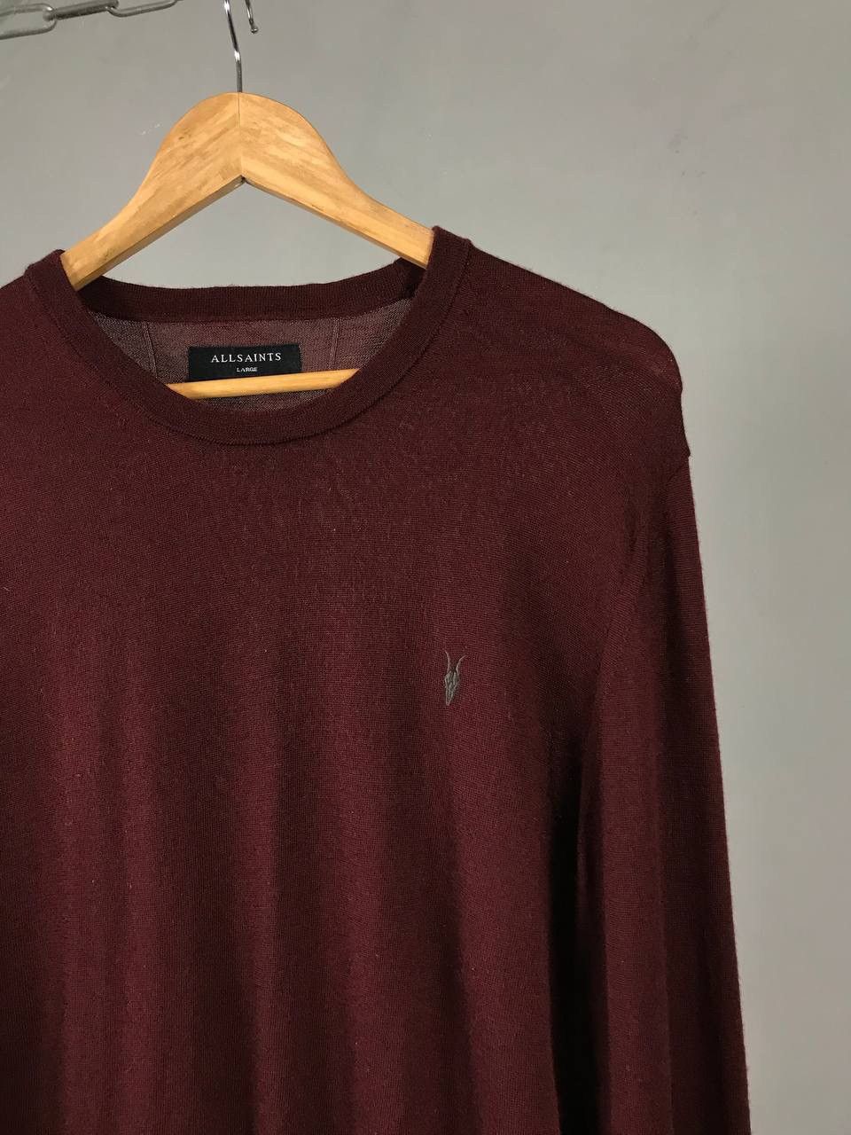 Allsaints Allsaints luxury streetwear merino wool sweatshirt Size US L / EU 52-54 / 3 - 2 Thumbnail