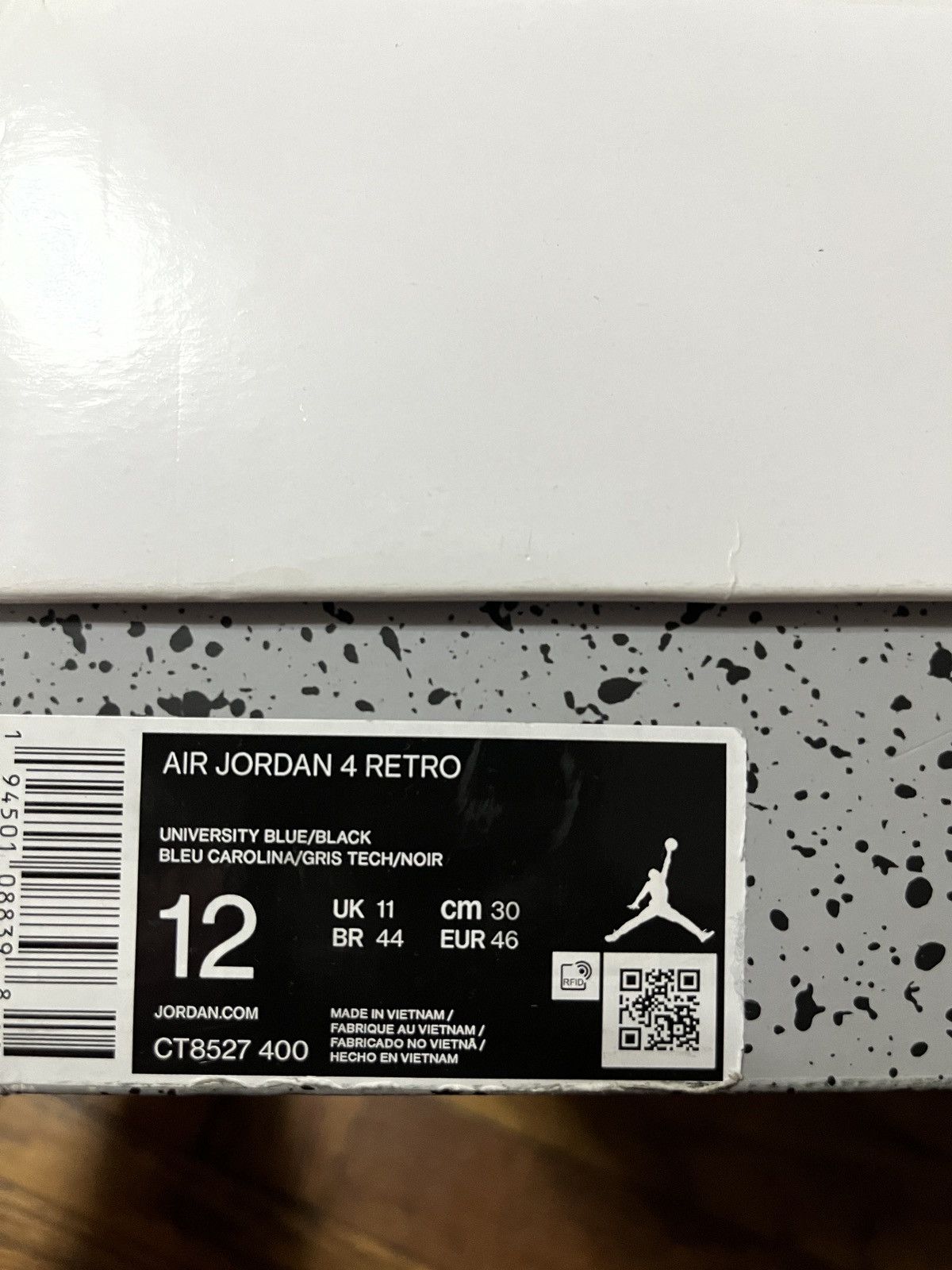 Jordan Brand × Nike Air Jordan 4 Retro University Blue Size 12 Used Size US 12 / EU 45 - 8 Thumbnail