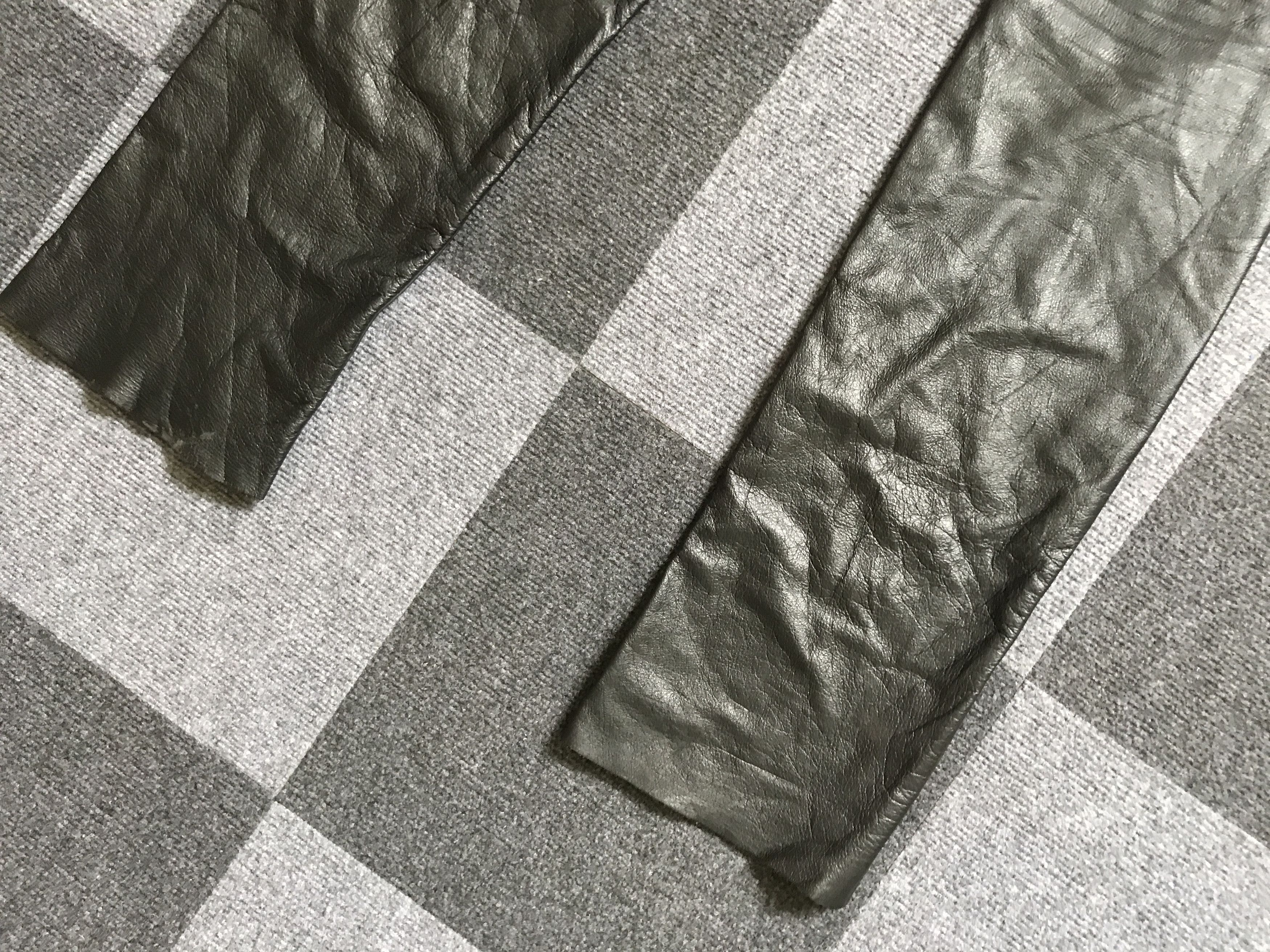 Genuine Leather P36 FOUR BARS By RYUICHIRO SHIMAZAKI Cowhide Leather Pant Size US 29 - 12 Thumbnail