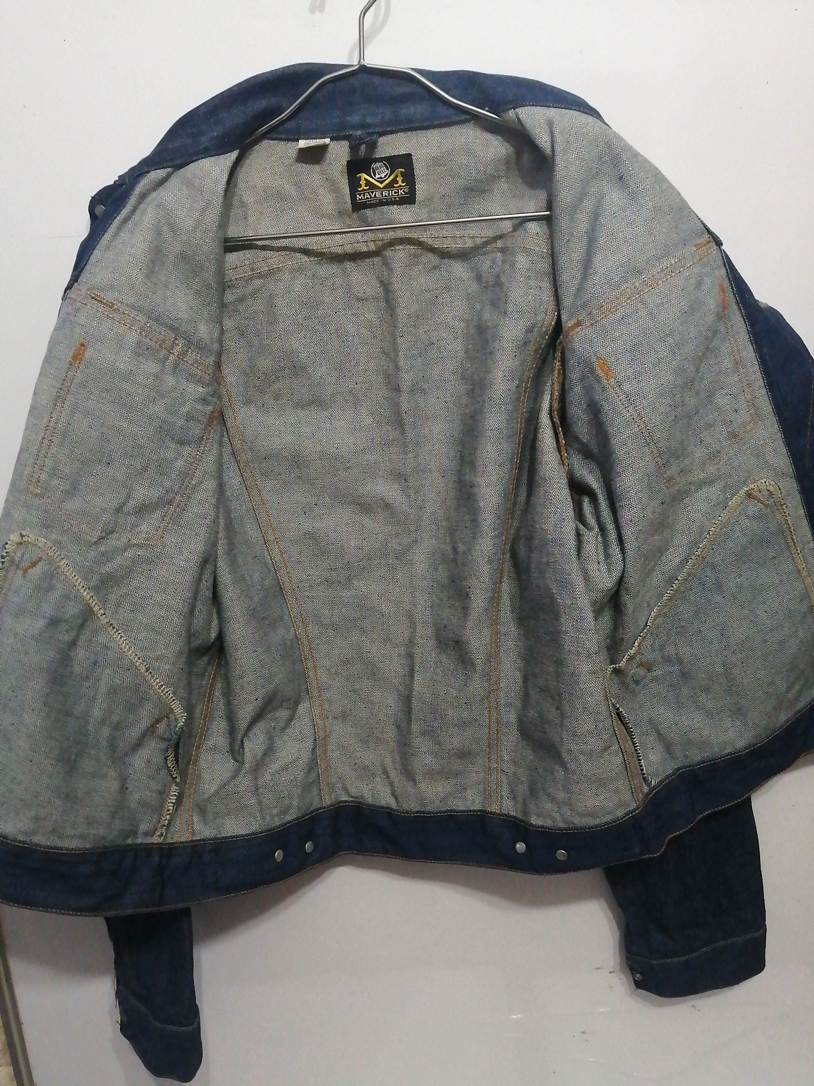 Vintage 💥Rare 💥Vintage Maverick Blue Bell Jacket Size US L / EU 52-54 / 3 - 5 Thumbnail