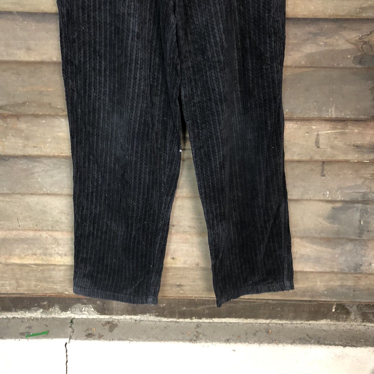 Japanese Brand Bronze Age Black Conduroi Casual Pants #6875 Size US 31 - 3 Thumbnail