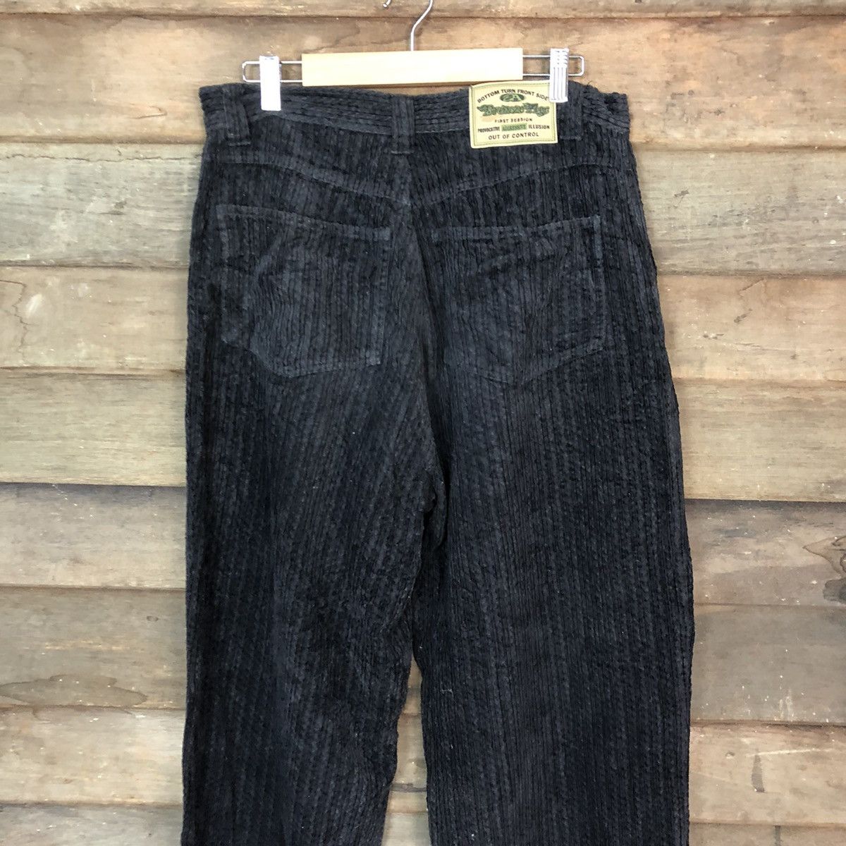 Japanese Brand Bronze Age Black Conduroi Casual Pants #6875 Size US 31 - 7 Thumbnail