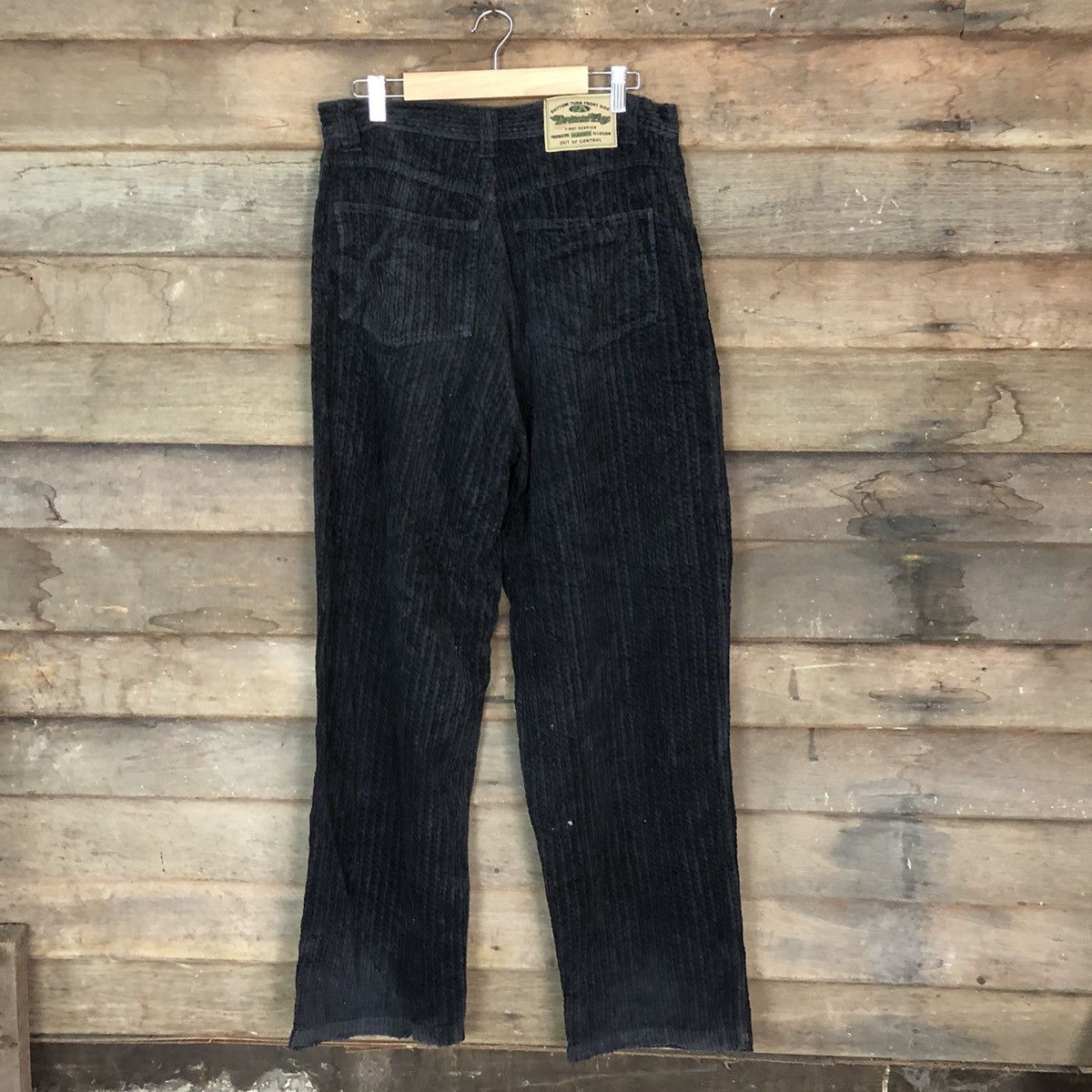 Japanese Brand Bronze Age Black Conduroi Casual Pants #6875 Size US 31 - 6 Thumbnail